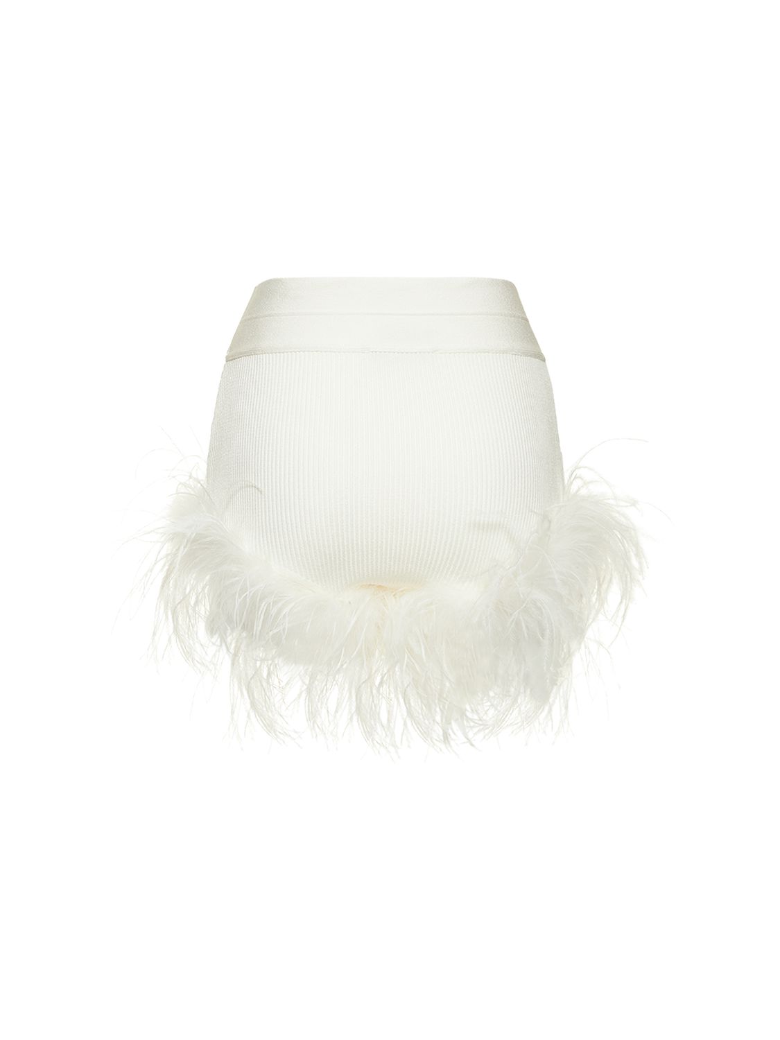Short En Maille Avec Plumes - GIUSEPPE DI MORABITO - Modalova