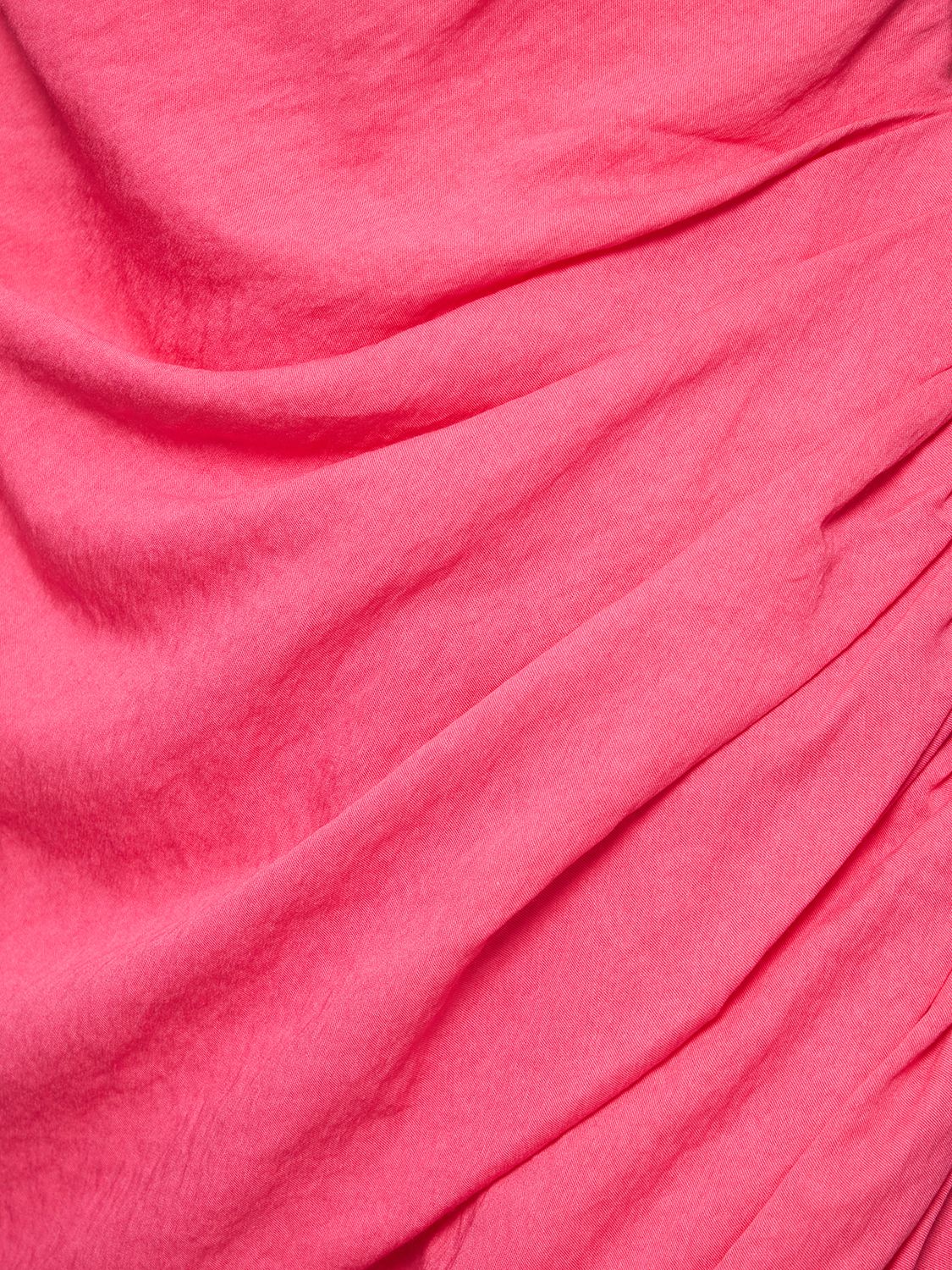 Jacquemus La Robe Saudade Draped Minidress In Fuchsia