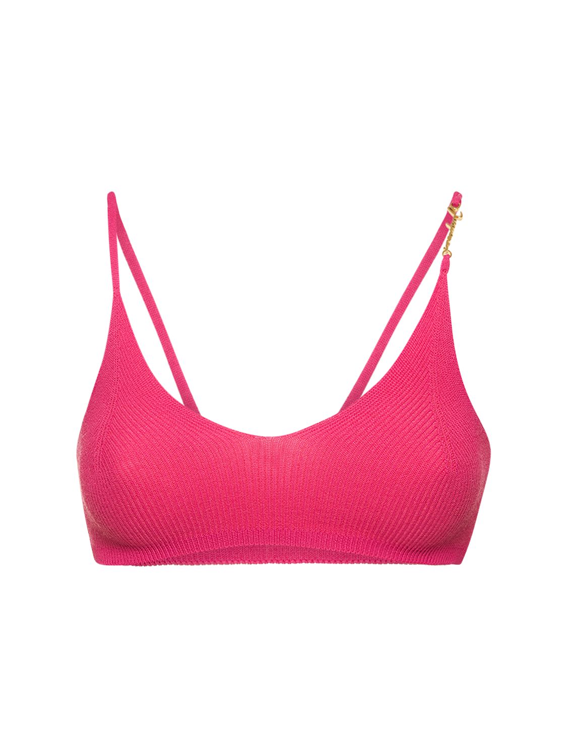 Crop Top À Logo Le Bandeau Pralu - JACQUEMUS - Modalova