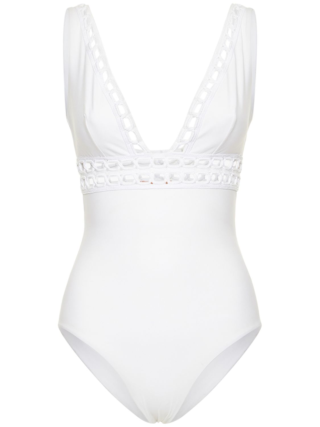 Maillot De Bain Une Pièce En Jersey Brodé - ERMANNO SCERVINO - Modalova