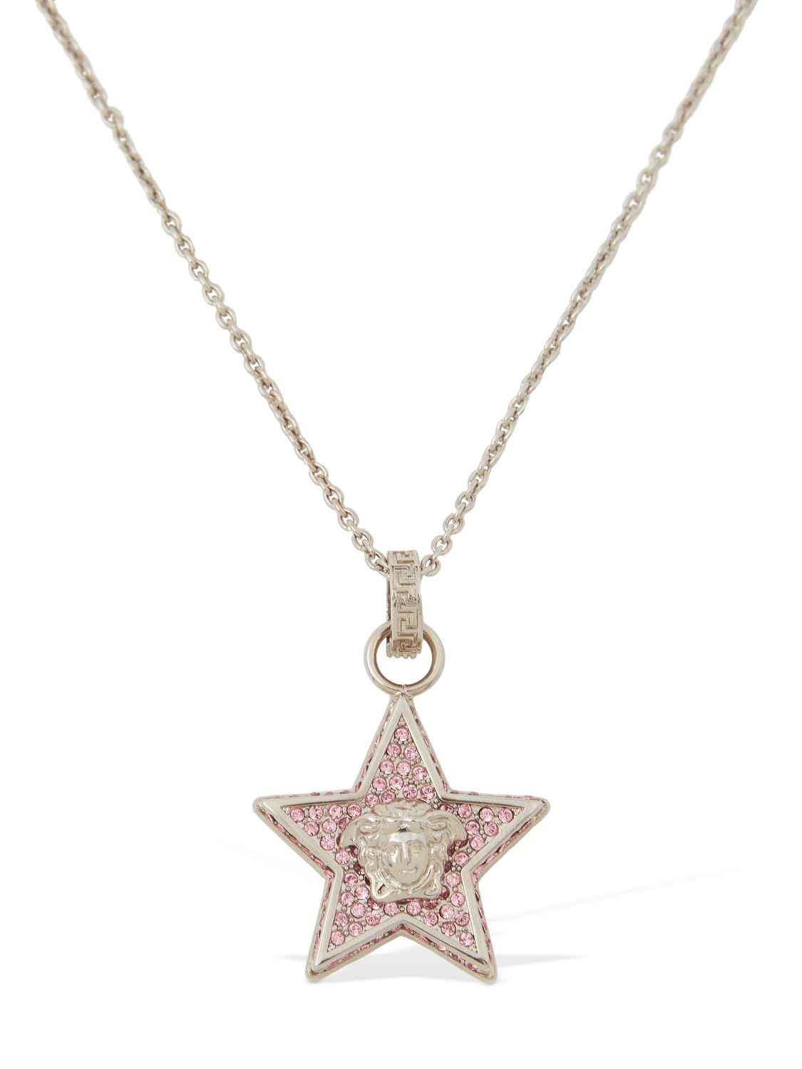 Star & Crystal Medusa Charm Necklace