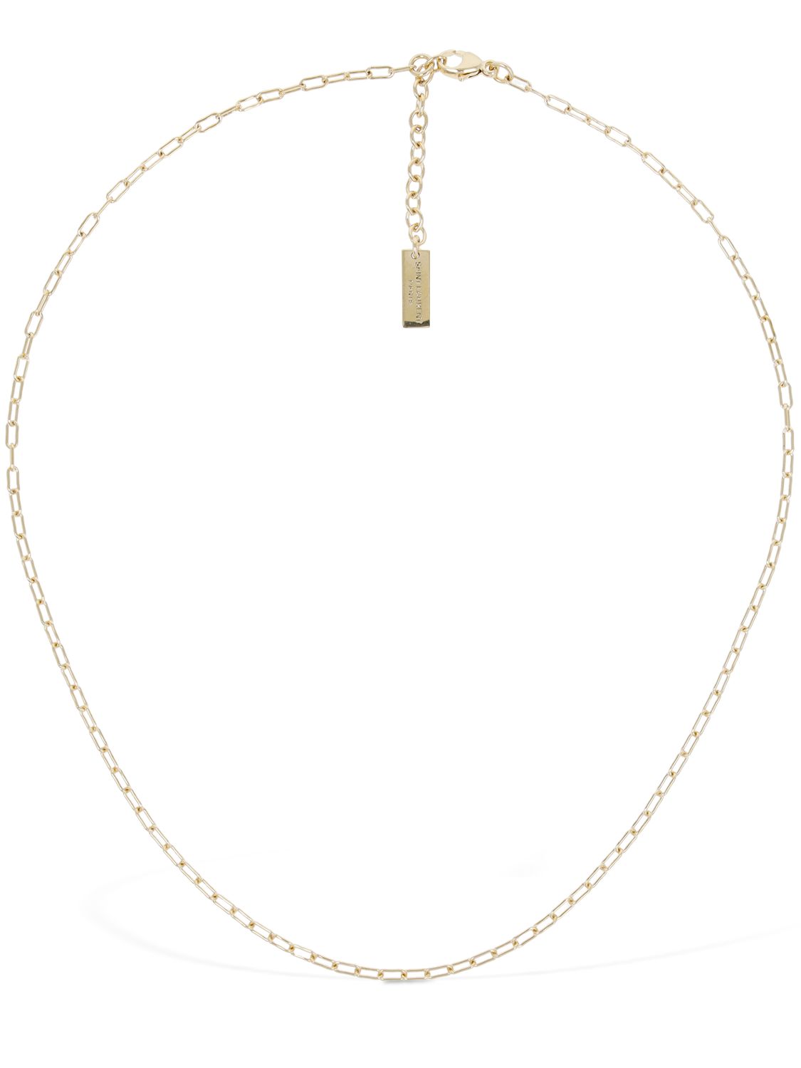 Rectangular Thin Short Chain Necklace