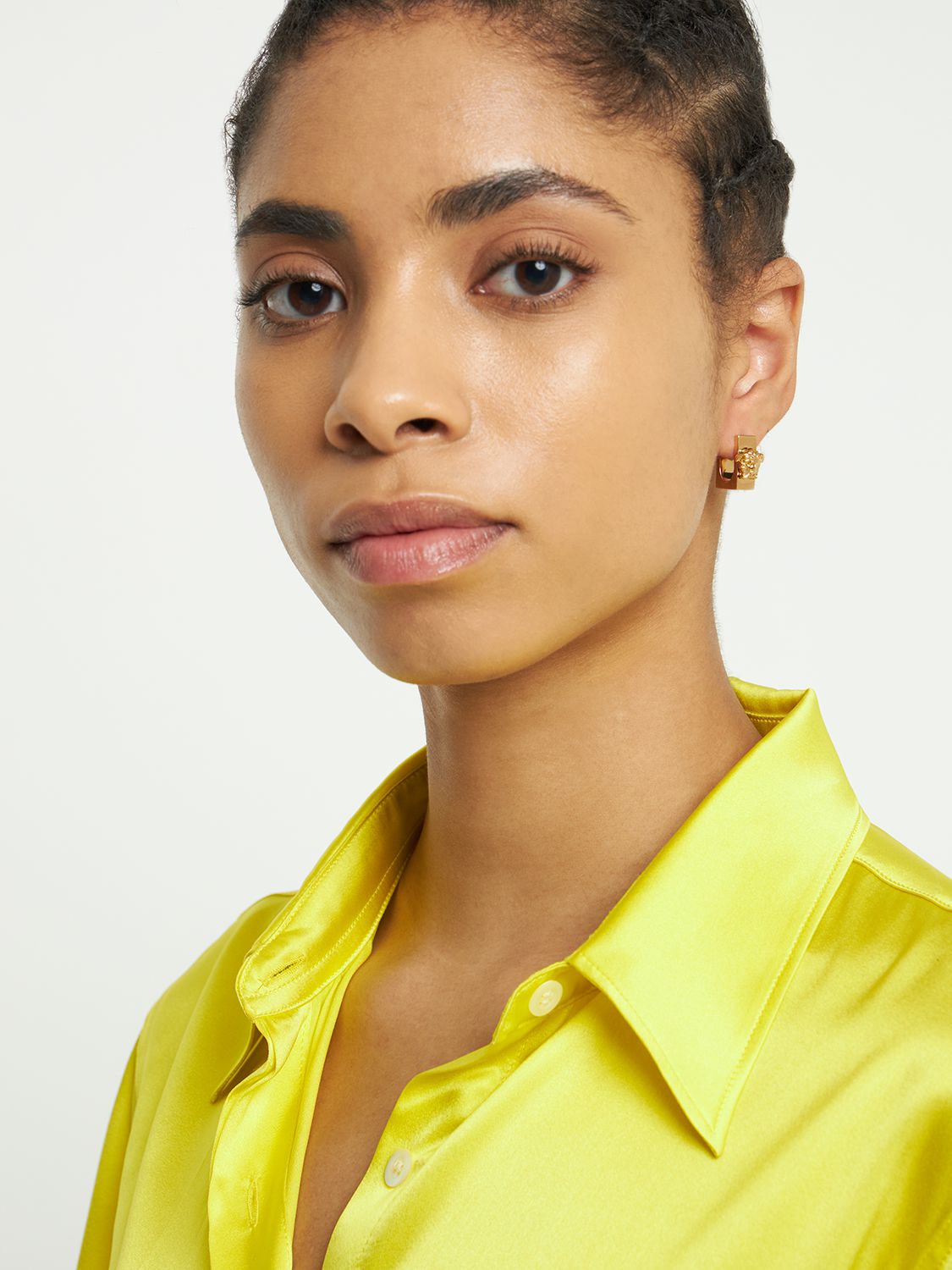 Medusa Squared Hoop Earrings