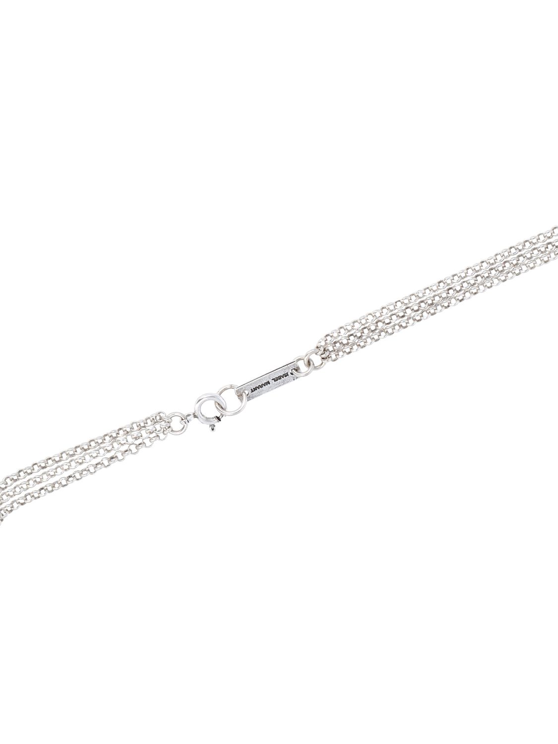 Isabel Marant Color Shiny Lea Multi Wire Necklace In Pink,silver