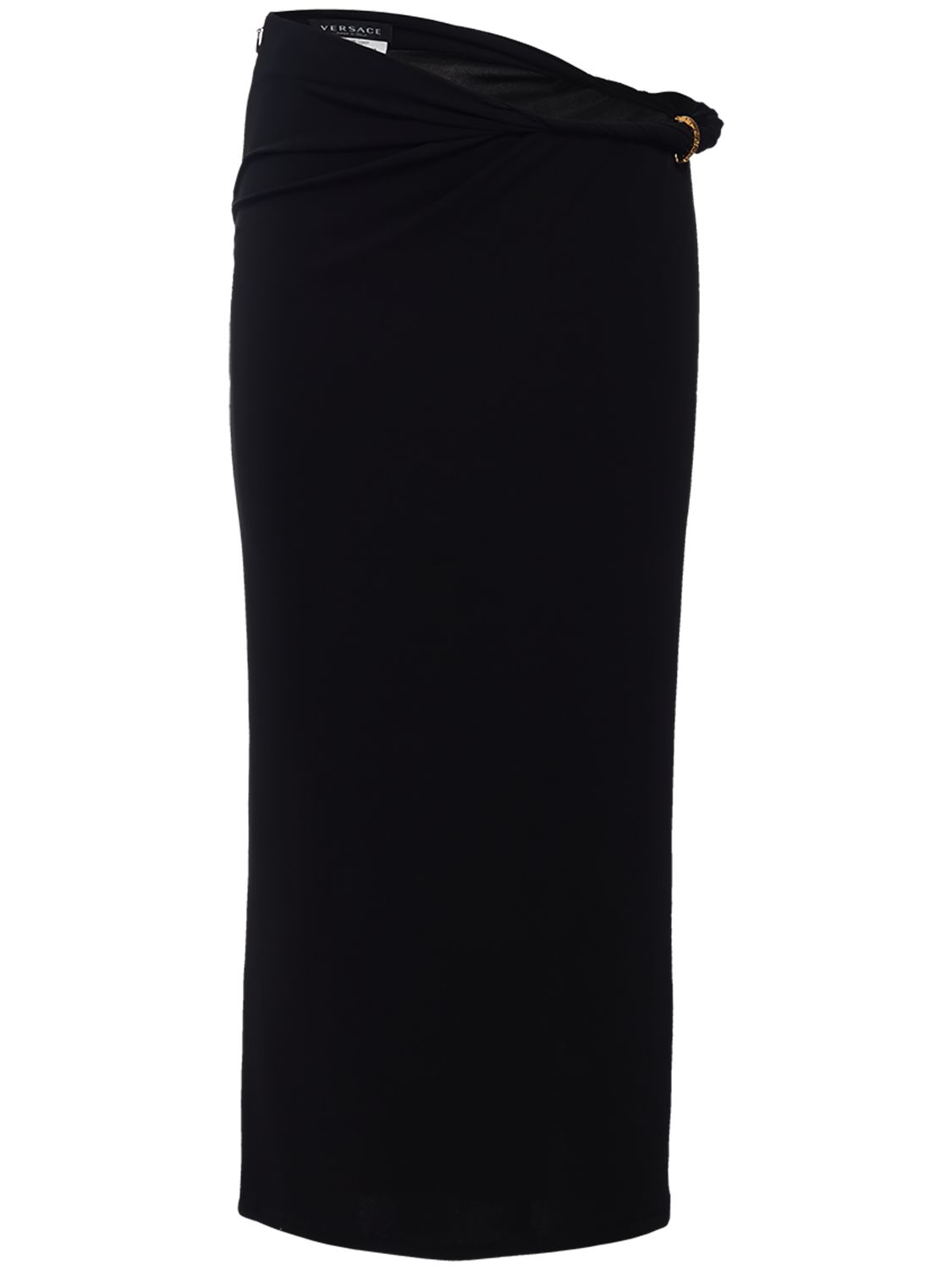 Jupe Midi En Jersey De Viscose Opaque - VERSACE - Modalova