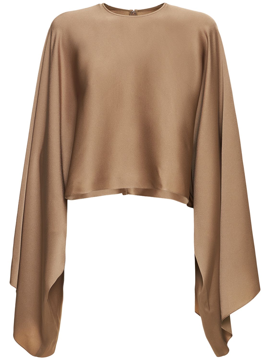 Cape En Satin De Viscose Fluide Drapée - STELLA MCCARTNEY - Modalova