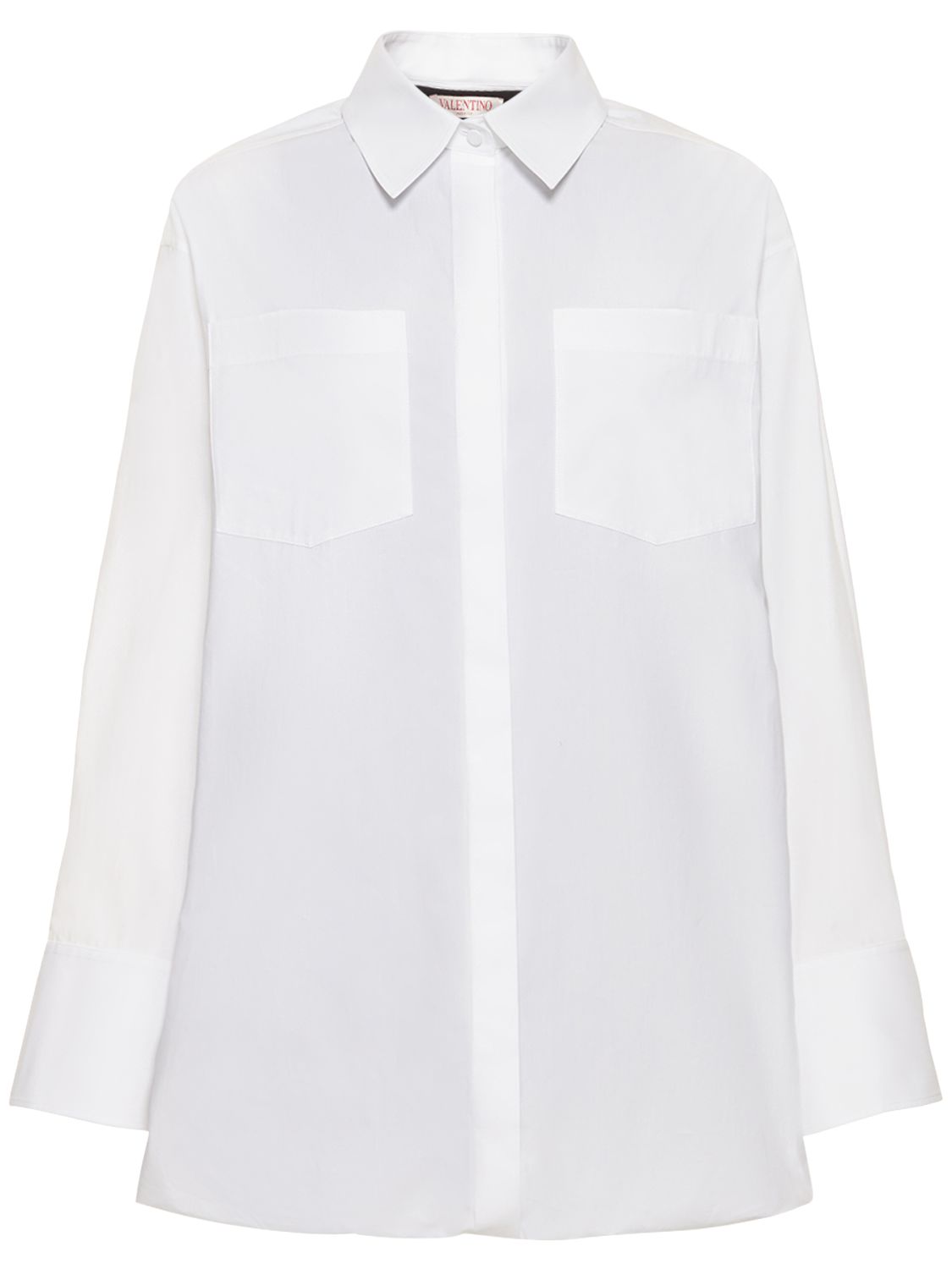 Cotton Poplin Oversized Mini Dress