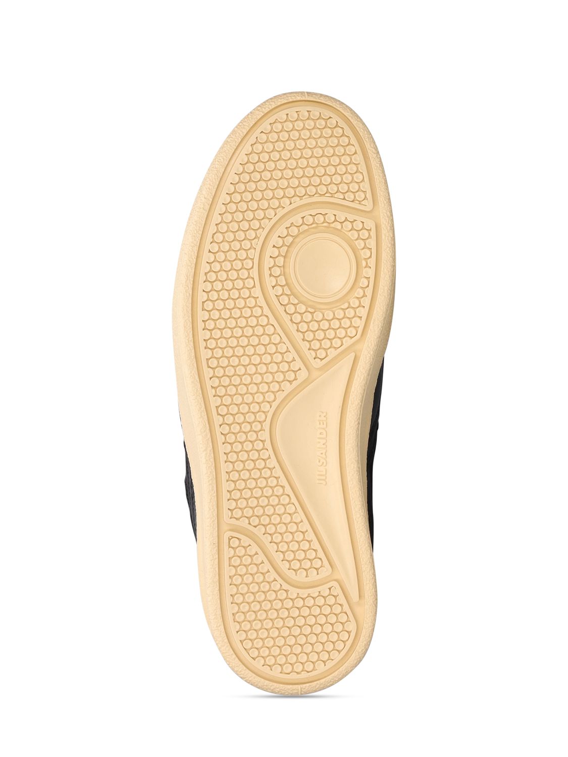 Shop Jil Sander 30mm Basket Hi Poly & Mesh Sneakers In Black