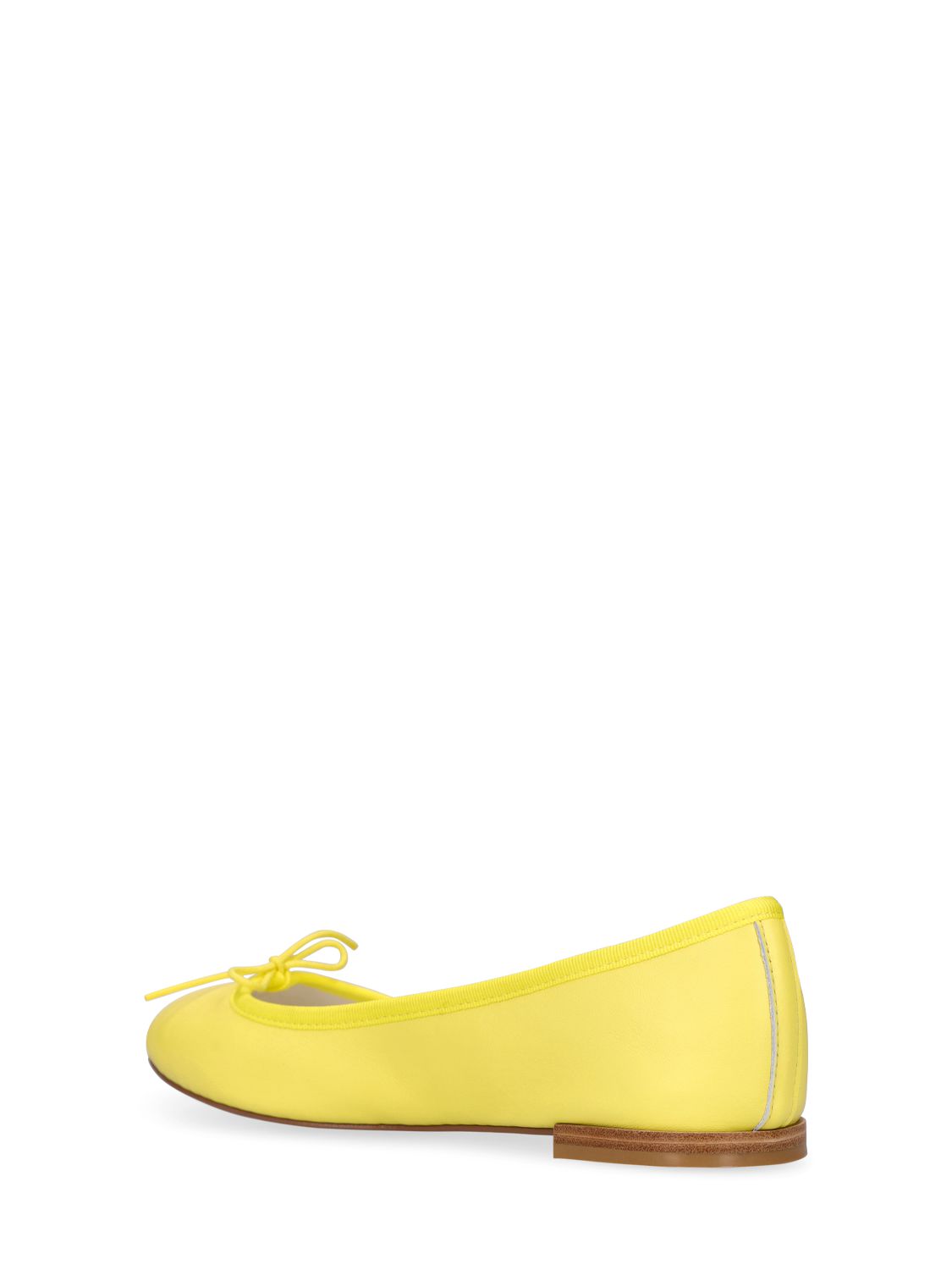 Repetto 10mm Cendrillon Leather Ballerinas In Yellow