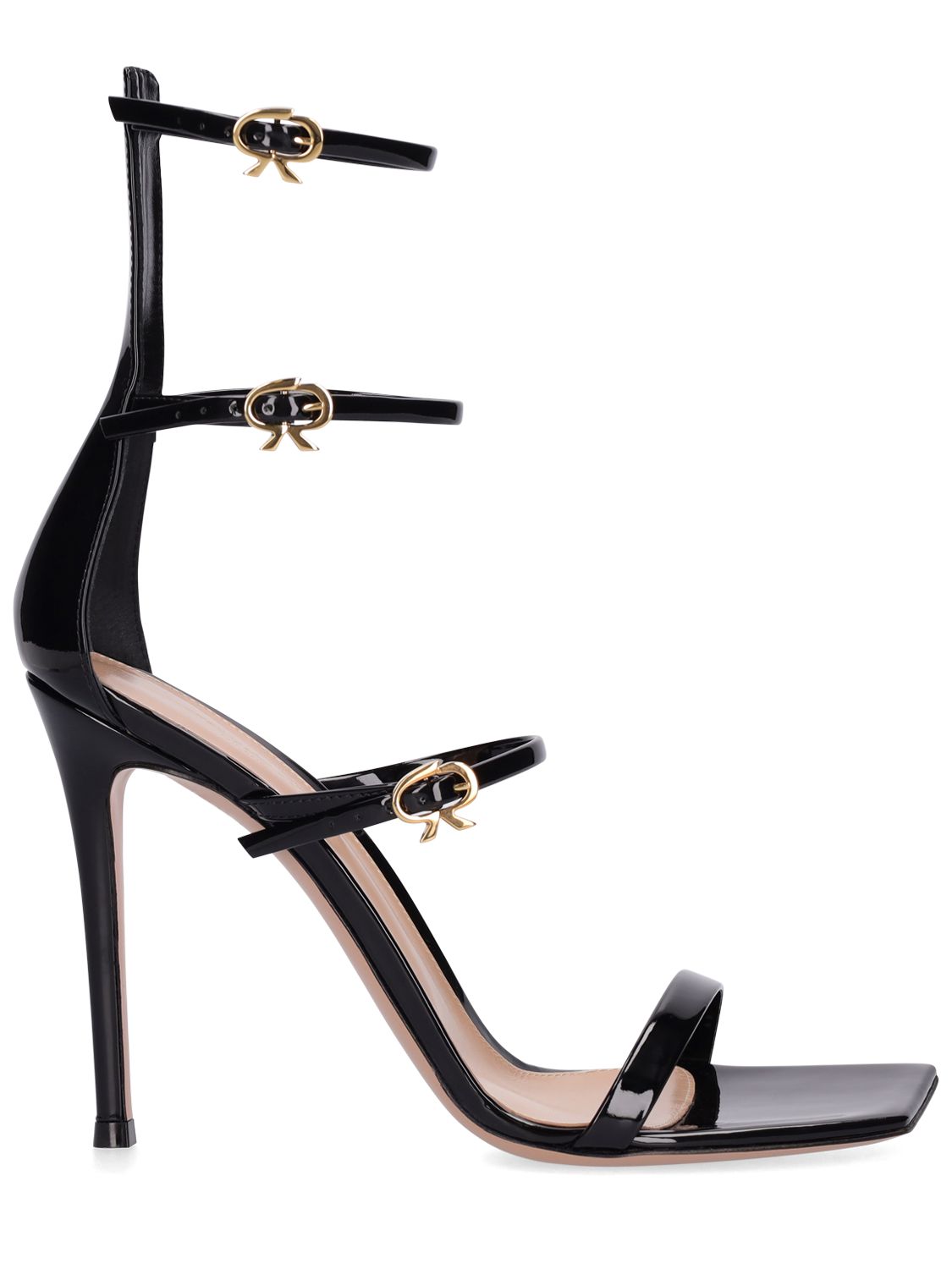 Sandales En Cuir Verni Ribbon 105 Mm - GIANVITO ROSSI - Modalova
