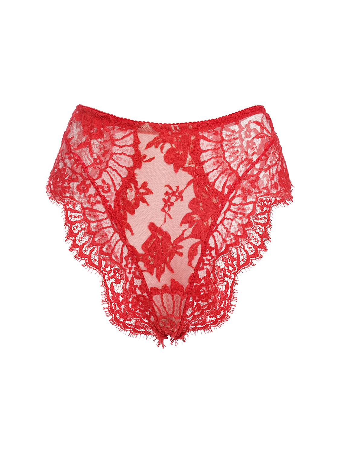 Dolce & Gabbana chantilly-lace triangle bra - Red