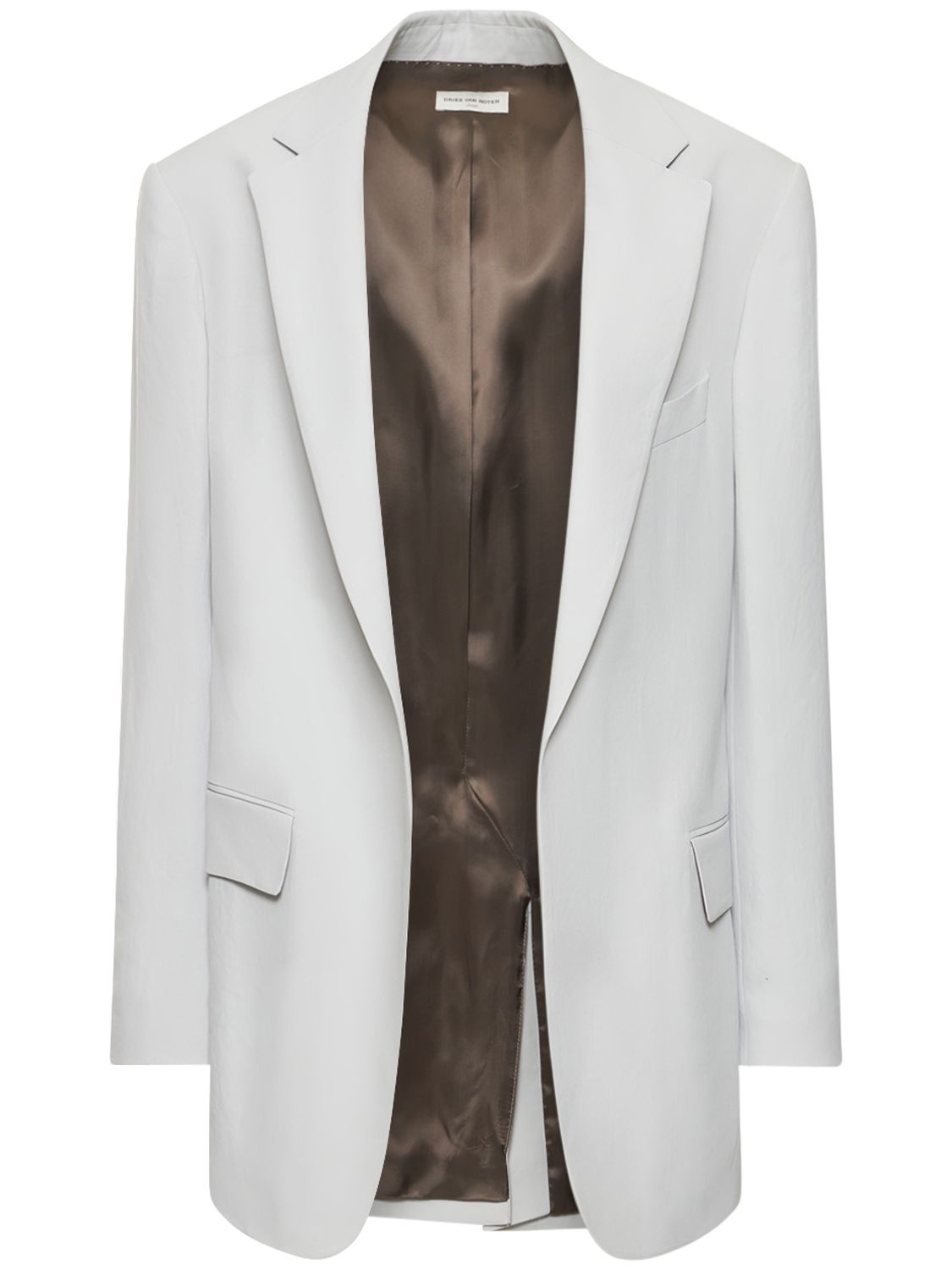Blazer Oversize En Gabardine Légère - DRIES VAN NOTEN - Modalova