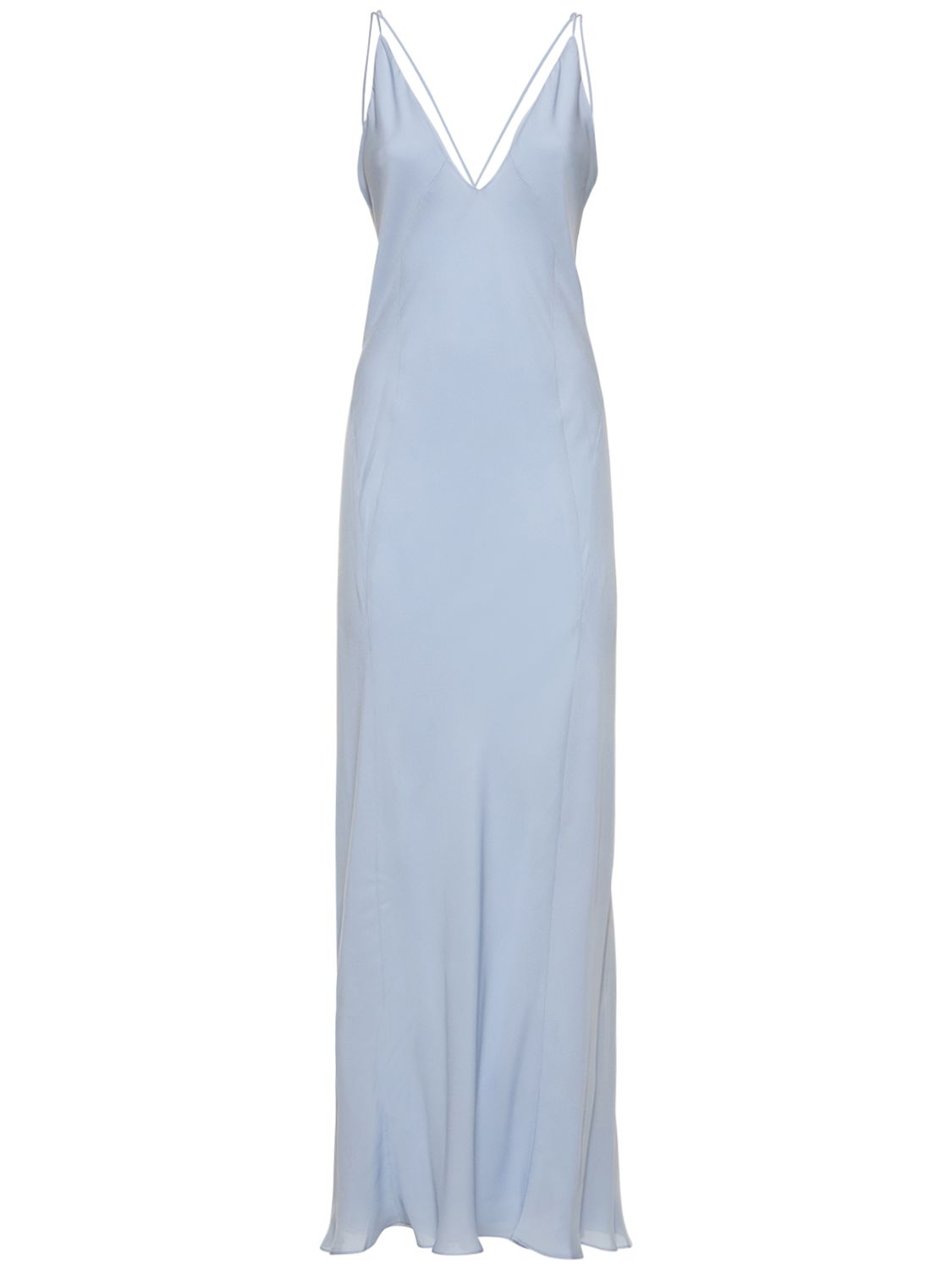 Robe Longue En Georgette De Soie Carina - KHAITE - Modalova