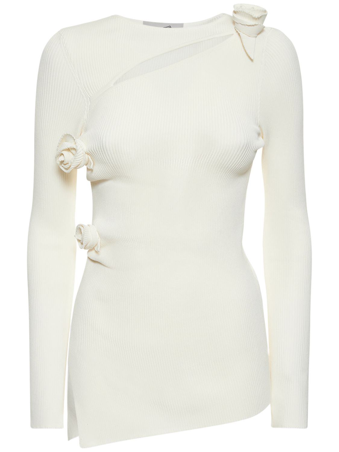 Pull-over Asymétrique En Maille Détail Fleur - COPERNI - Modalova
