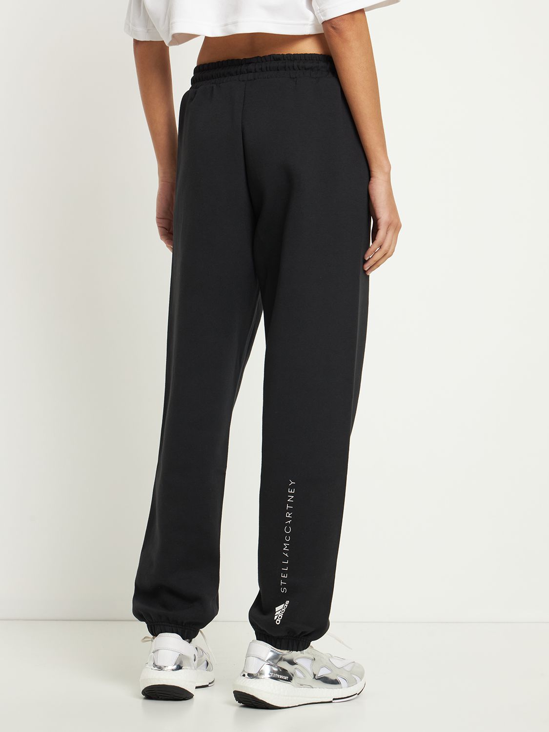 Shop Adidas By Stella Mccartney Asmc True Casuals Sweatpants In Black