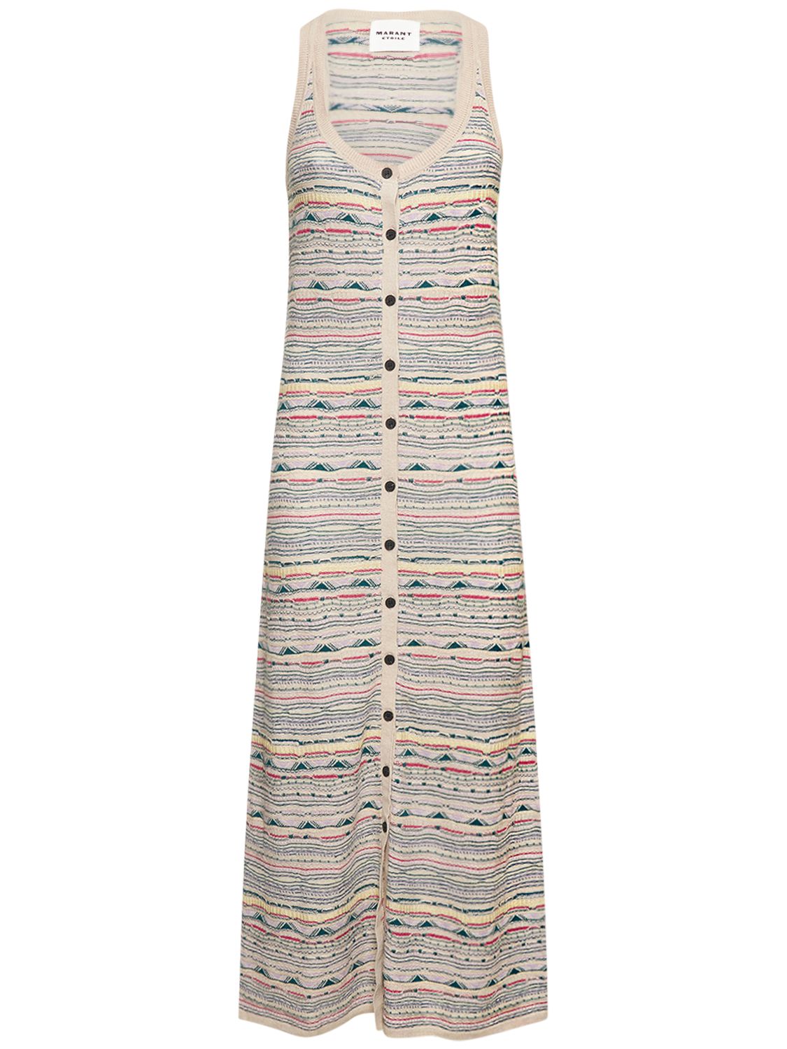Robe Midi En Maille De Lin Mélangé Haro - MARANT ETOILE - Modalova