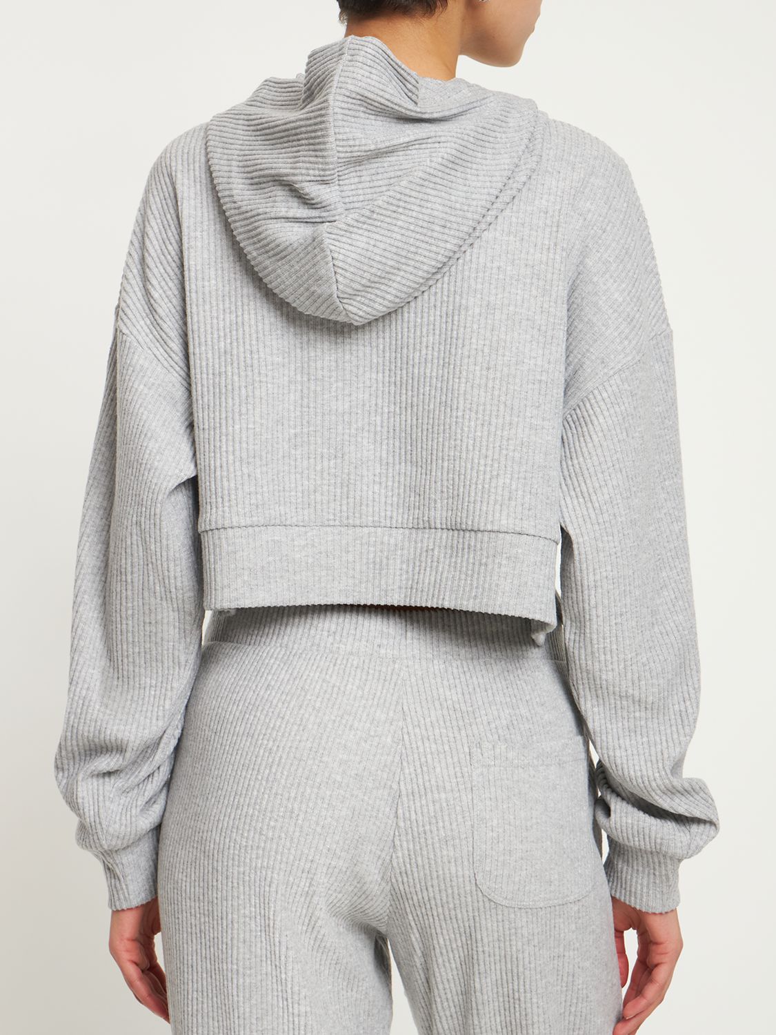 Shop Alo Yoga Muse Hoodie In Grey
