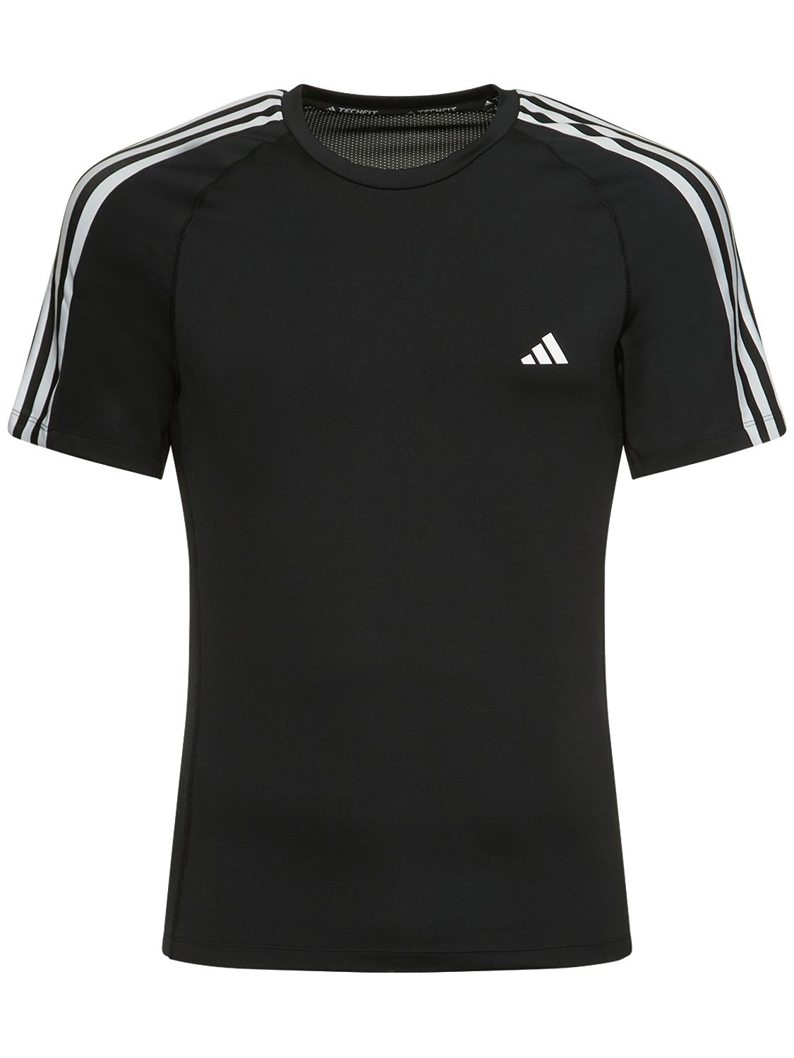 Adidas Originals 3 Stripes Tech T-shirt In Black