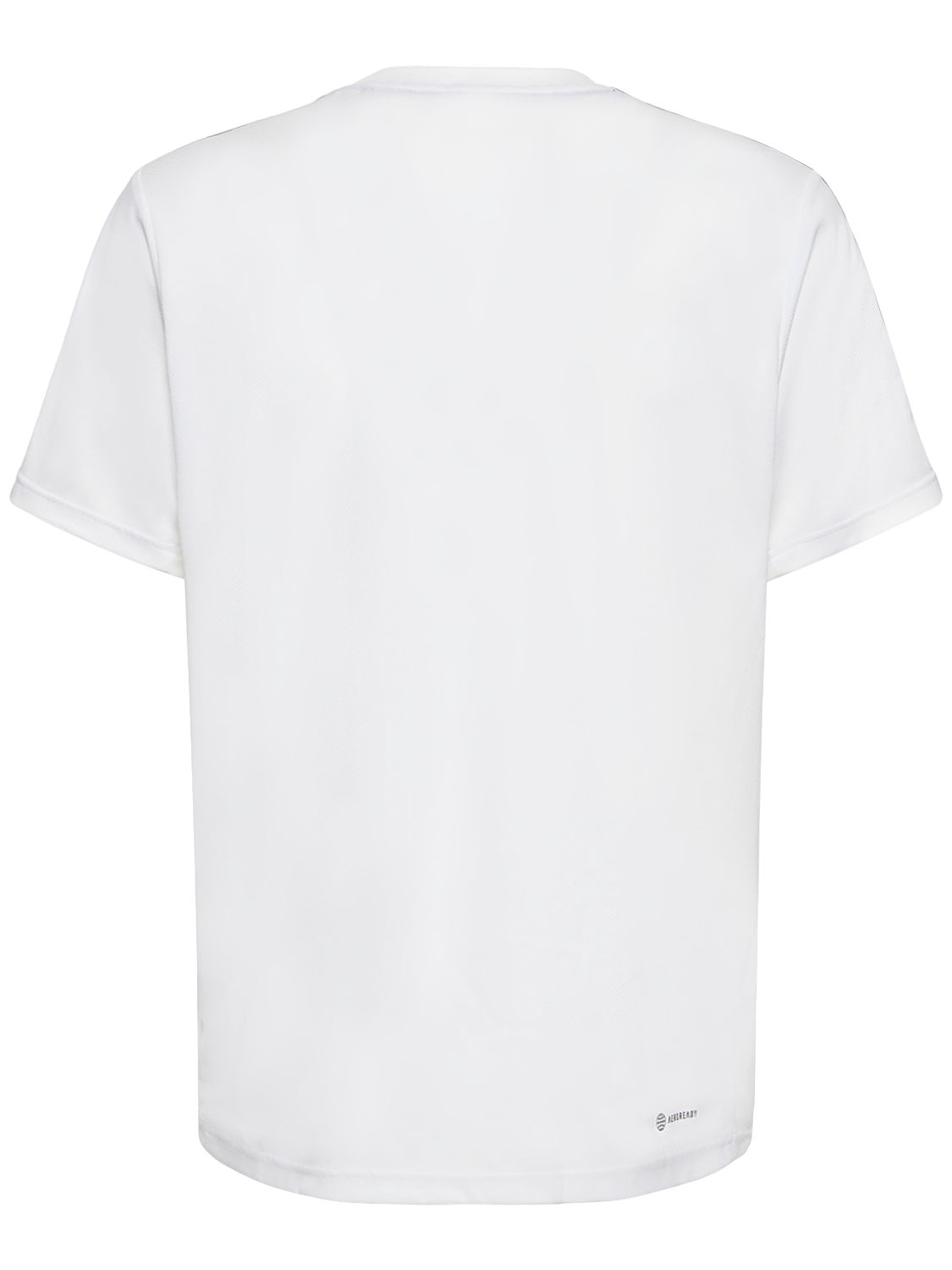 Shop Adidas Originals Base 3 Stripes T-shirt In White