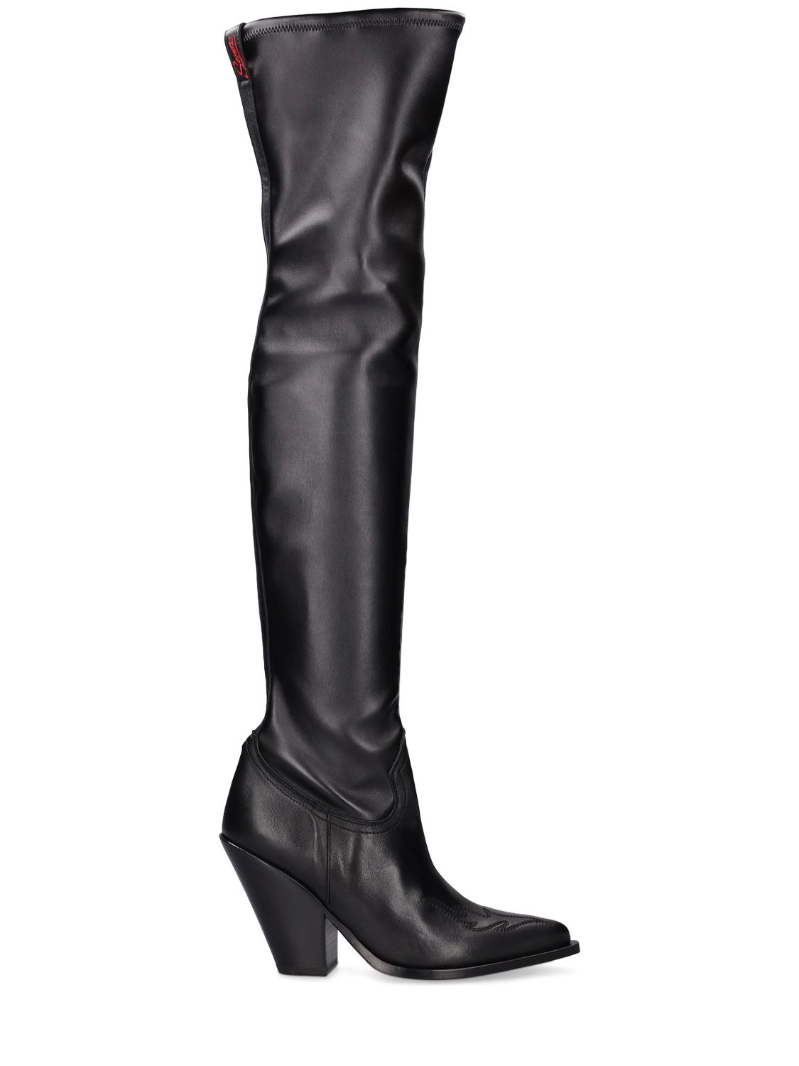90mm Villa Hermosa Faux Leather Boots