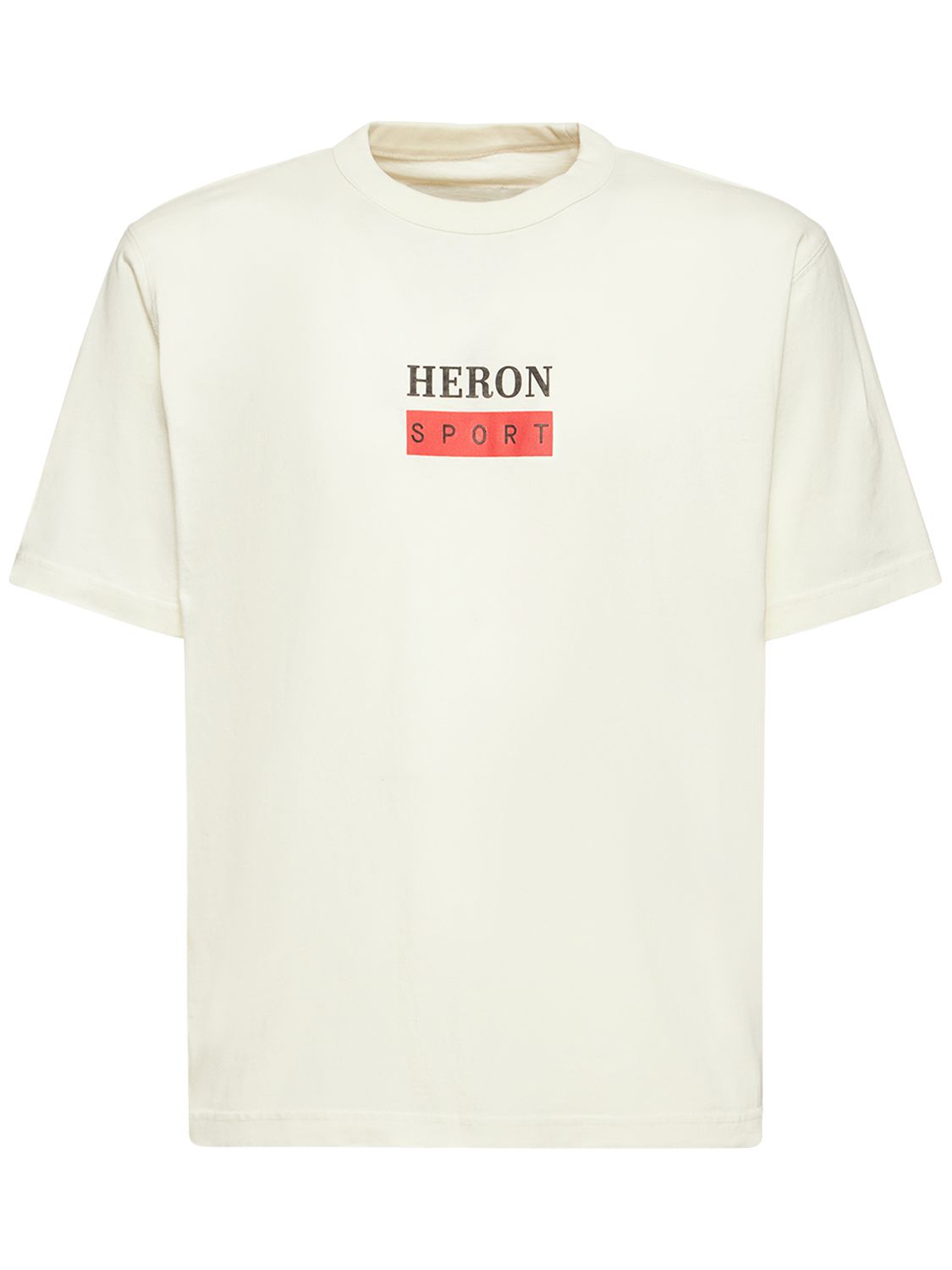 T-shirt En Jersey De Coton À Imprimé Logo - HERON PRESTON - Modalova