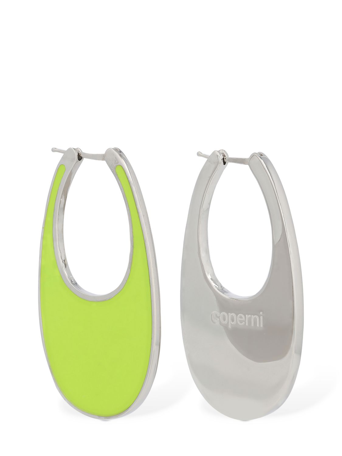 COPERNI LARGE LACQUERED SWIPE EARRINGS 