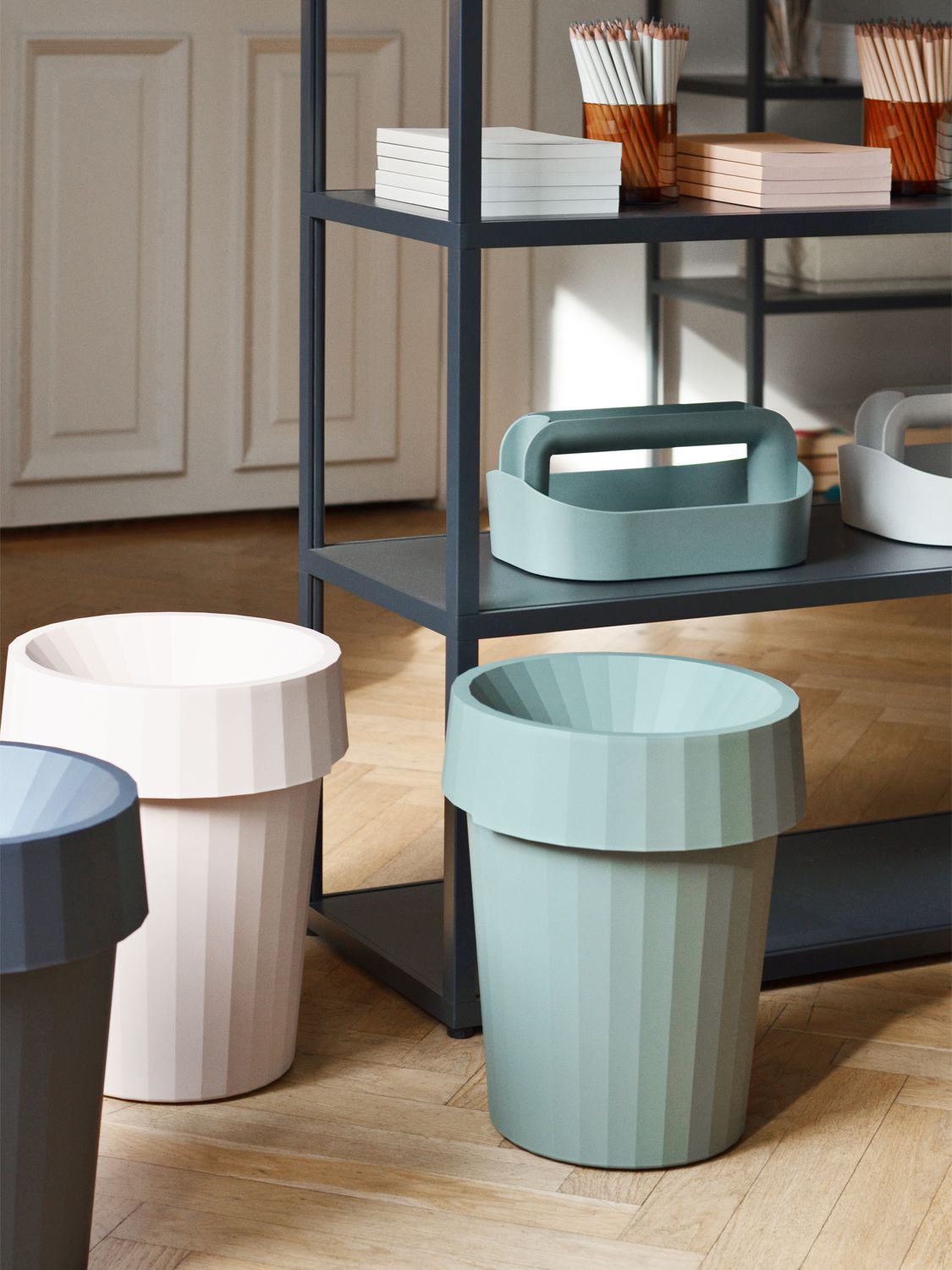 Hay Shade Bin In Dusty Green