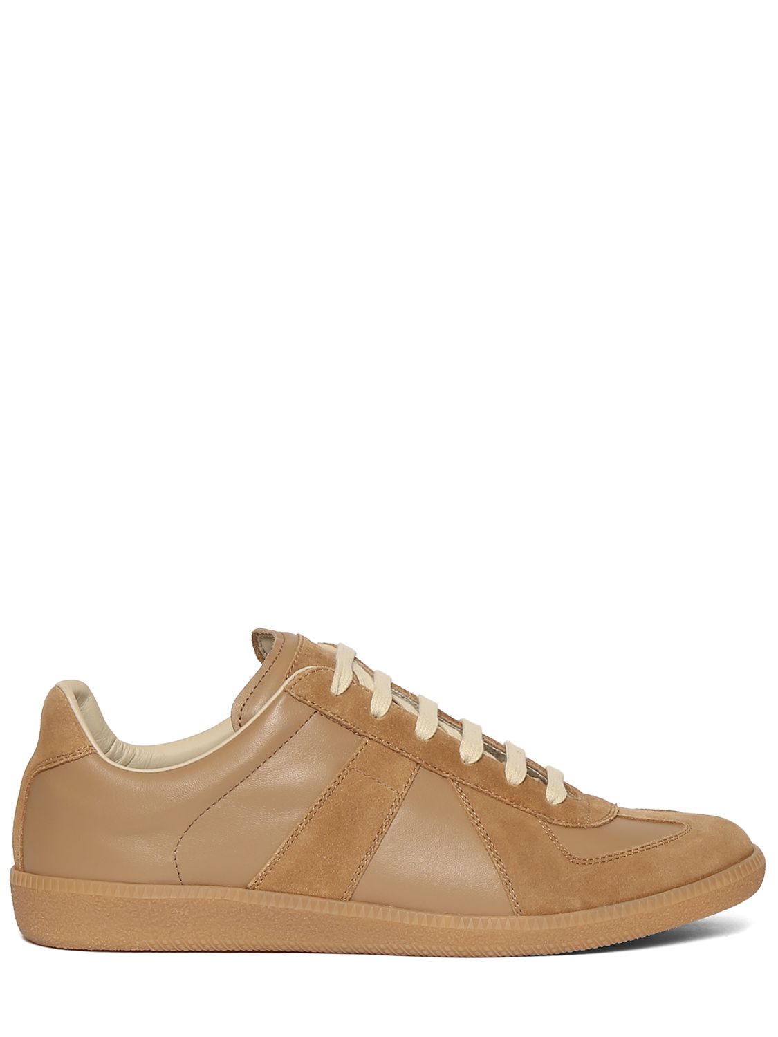 Replica Leather & Suede Low Top Sneakers