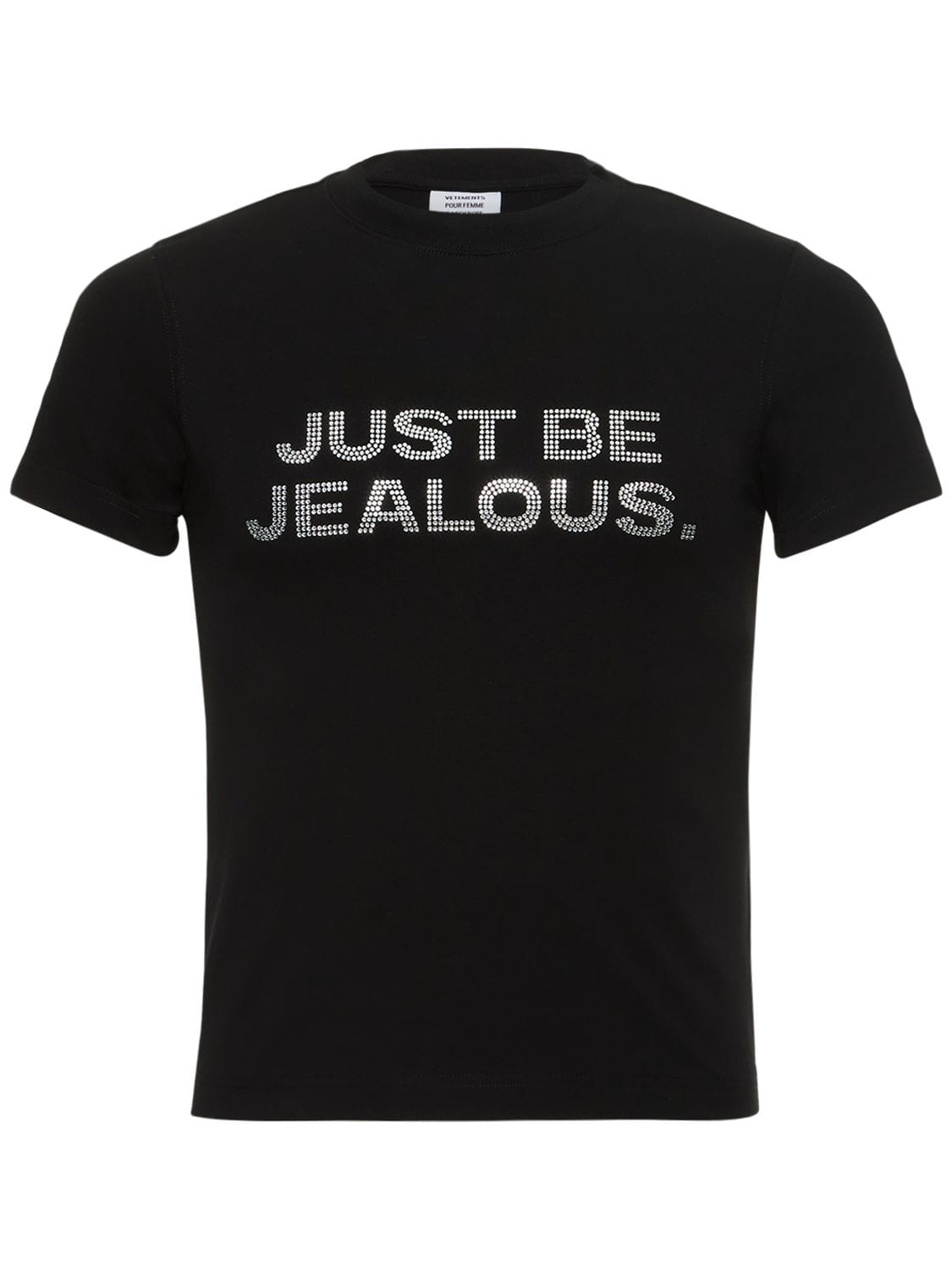 Just Be Jealous Crystal Cotton Baby Tee