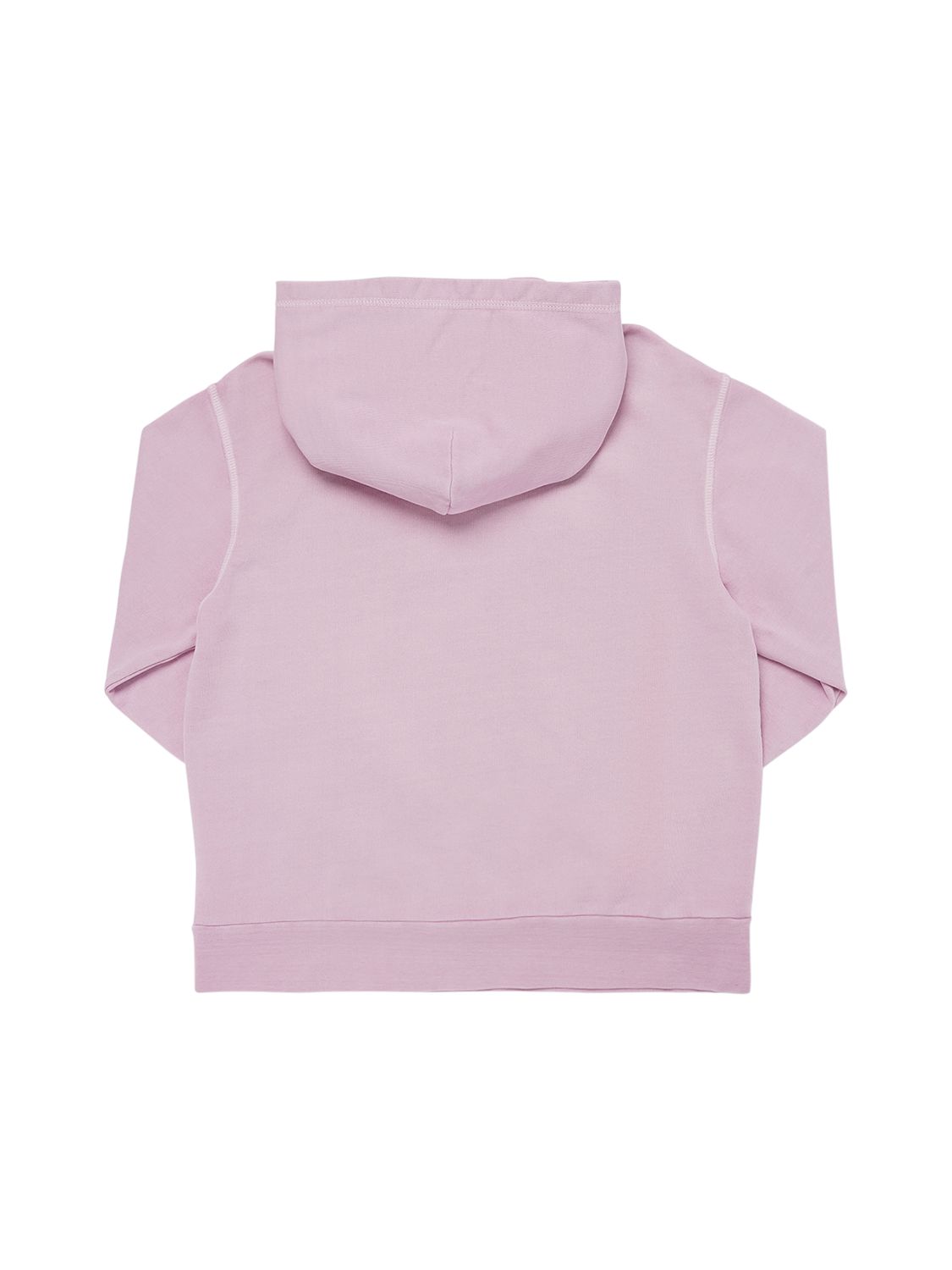 N°21 Cotton Hoodie W/ Logo Patch In Pink