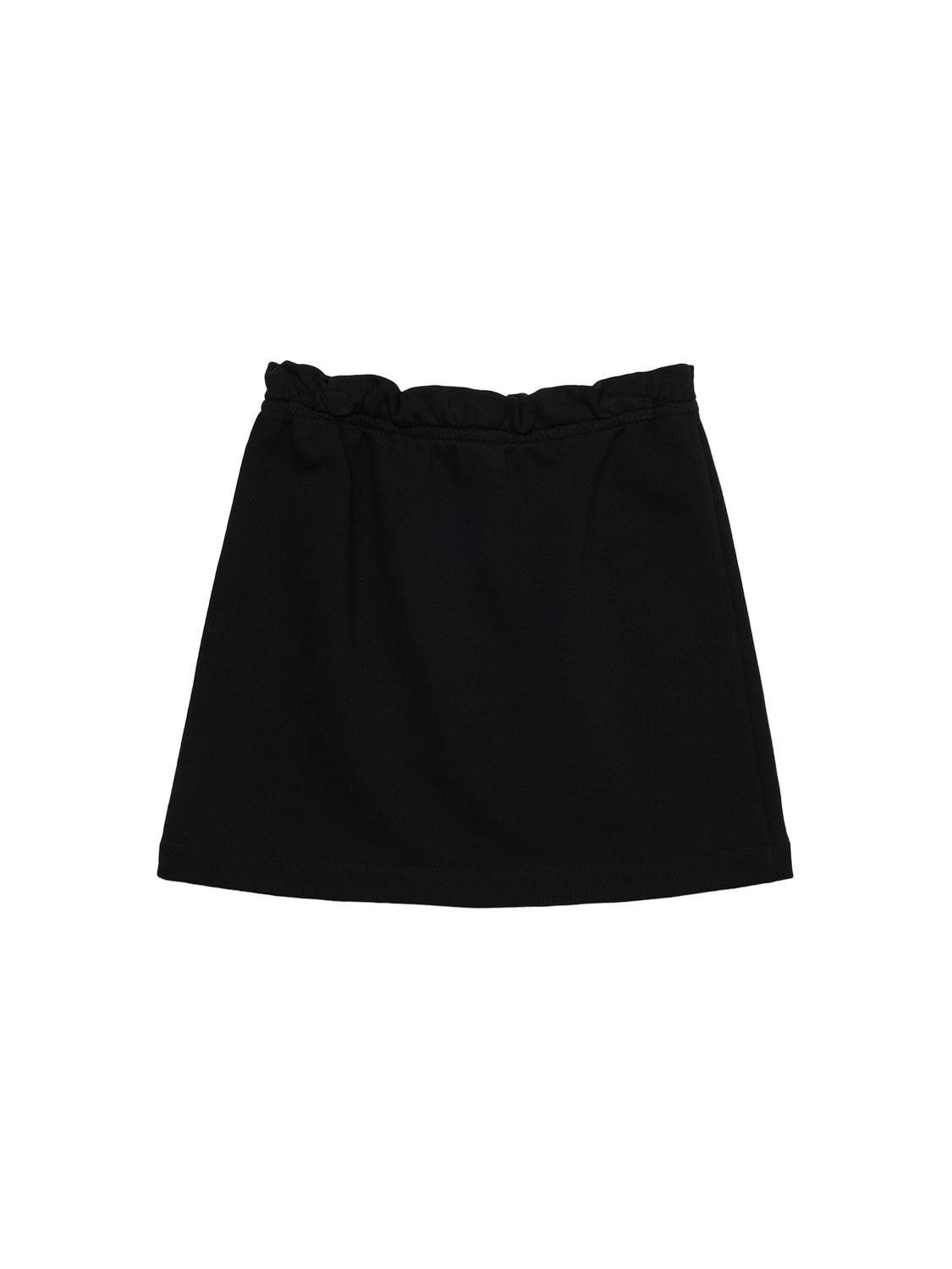 N°21 Black Fleece Skirt With Contrasting Logo In Black