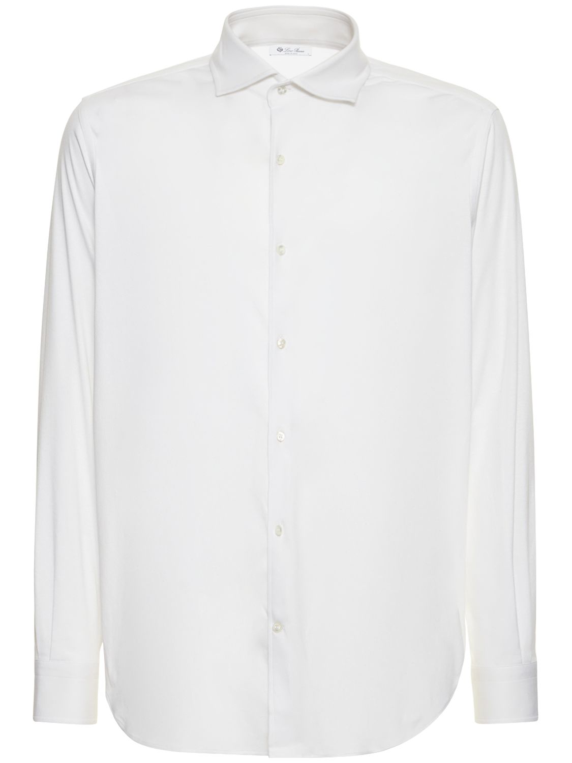 Loro Piana Andrew ml Cotton Jersey Shirt In White