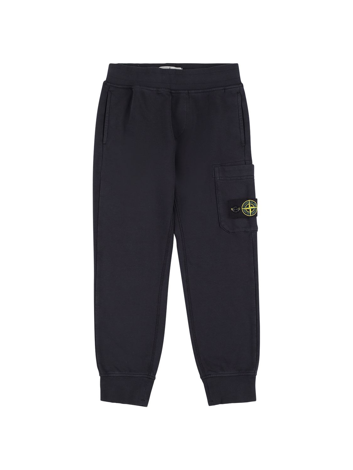 STONE ISLAND Cotton Sweatpants W/ Logo Patch