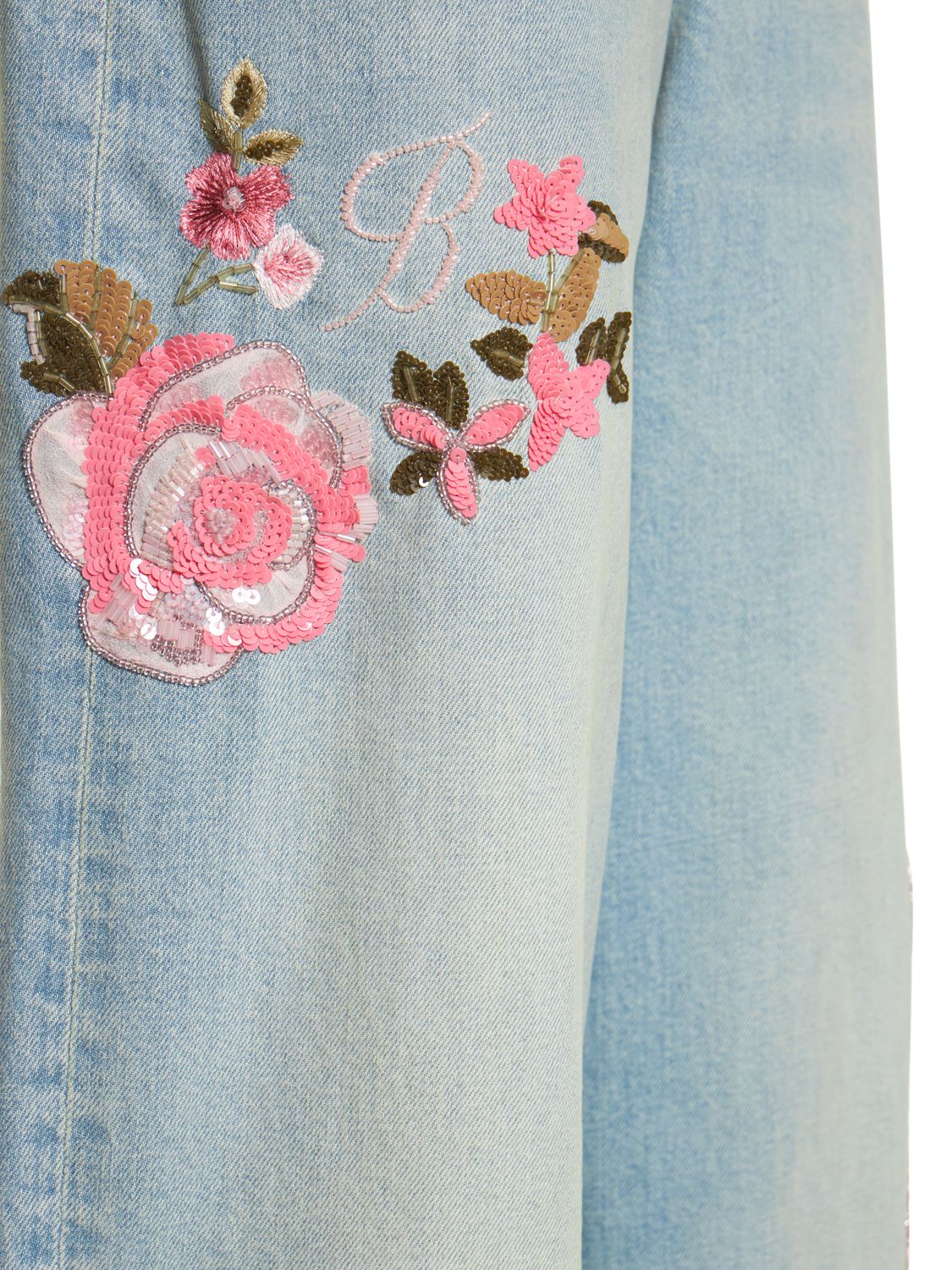 Blumarine floral-embroidered Boyfriend Jeans - Farfetch