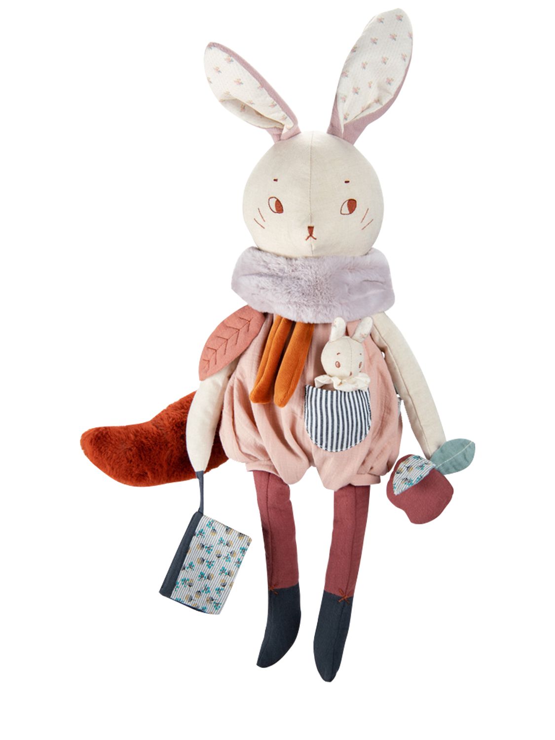 Moulin Roty Kids' Large Activity Rabbit In Brown