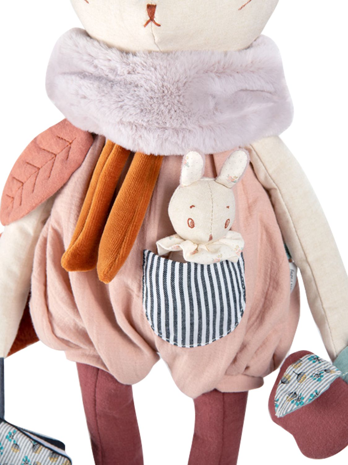 Shop Moulin Roty Large Activity Rabbit In Multicolor