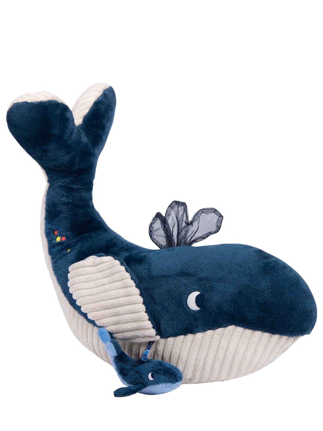 Moulin Roty Large Activity Whale In Blue