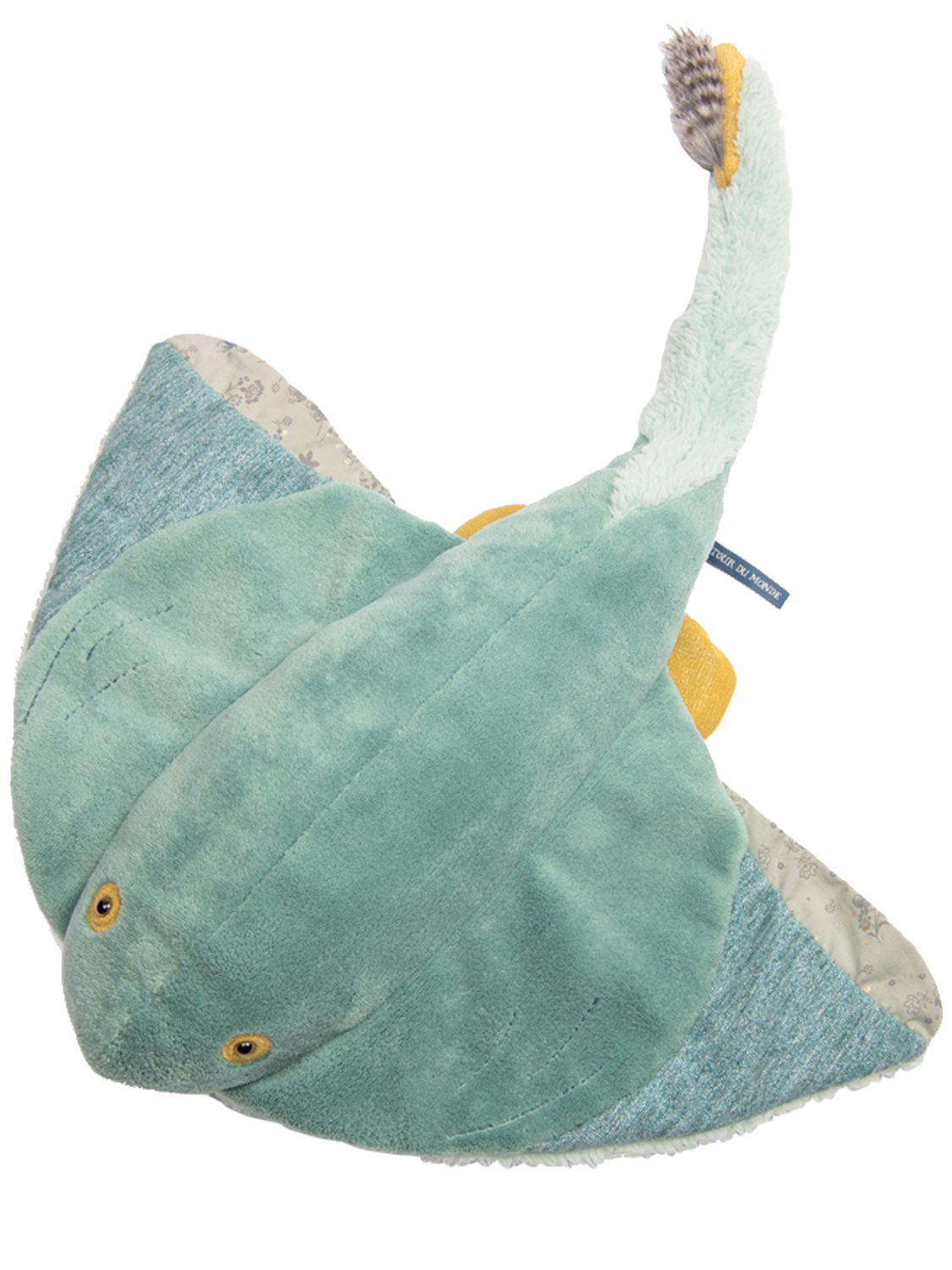 Moulin Roty Giant Manta Ray Plush Toy In Green