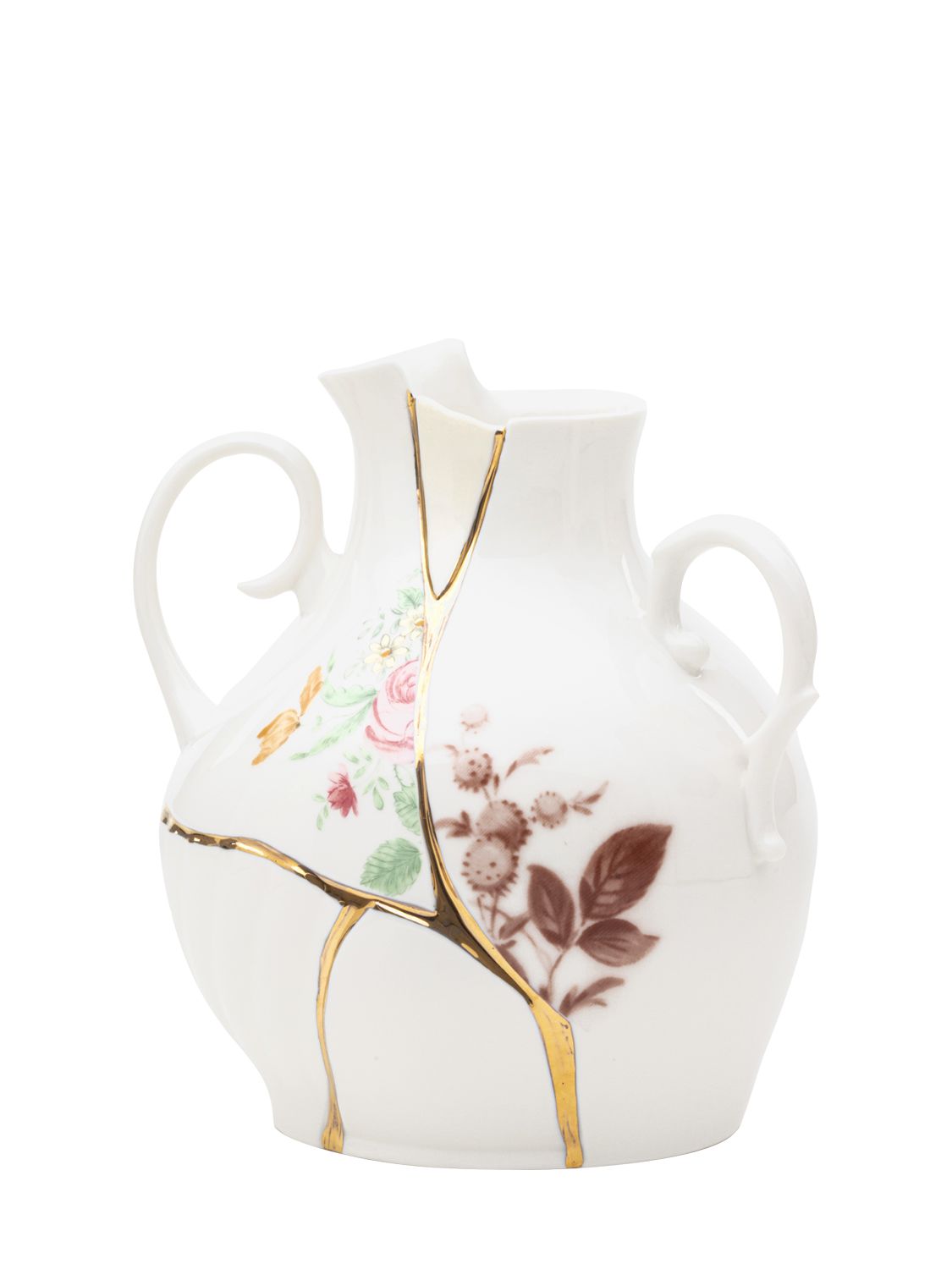 Shop Seletti Kintsugi Bone China Vase In White