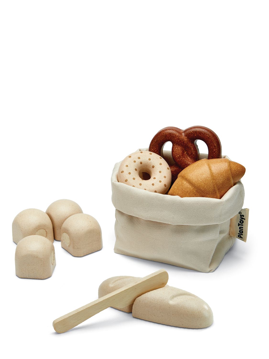 Plantoys Toy Bread Set In Animal Print