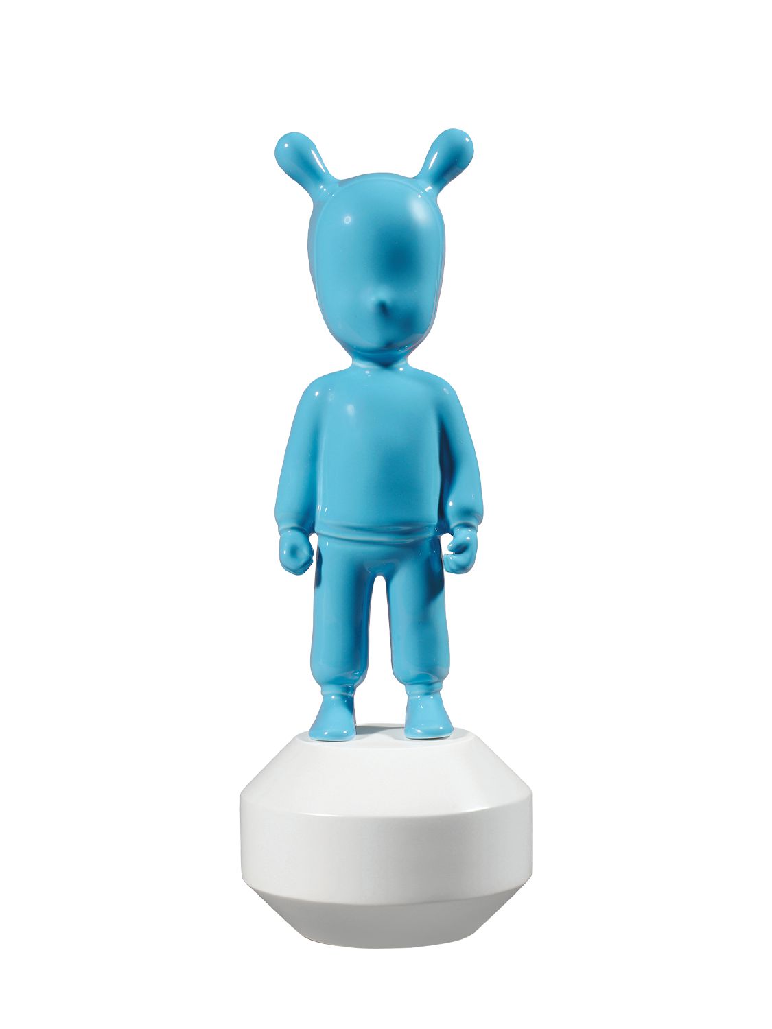 Lladrò The Guest Small Figurine In Blue