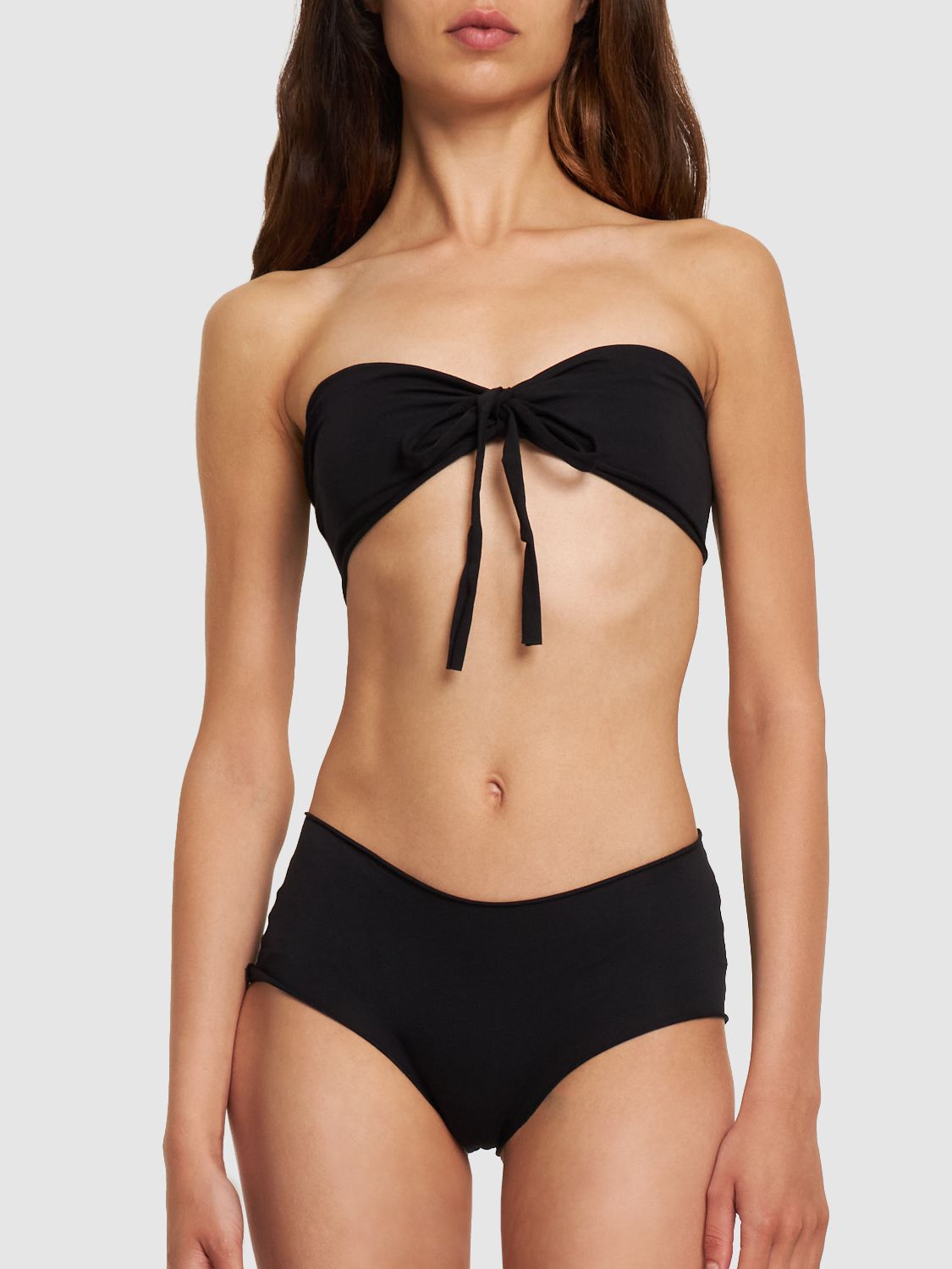 Shop Isole & Vulcani Seamless Cotton Jersey Bikini In 블랙