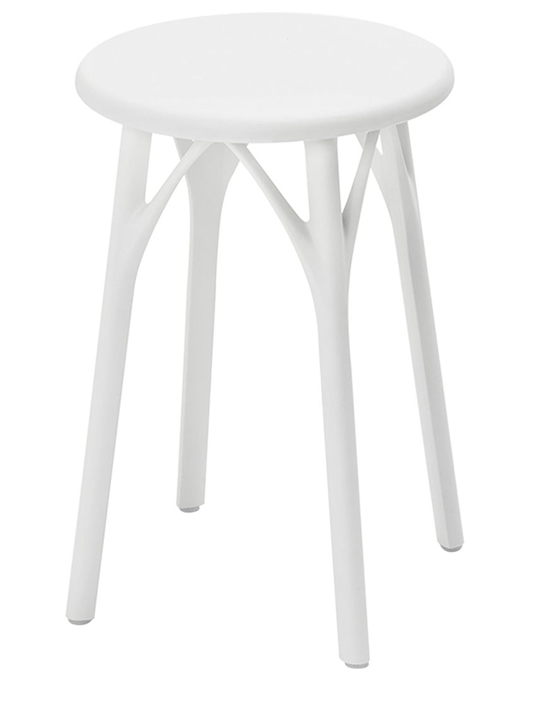 Kartell Set Of 2 A.i. Light Stools In White