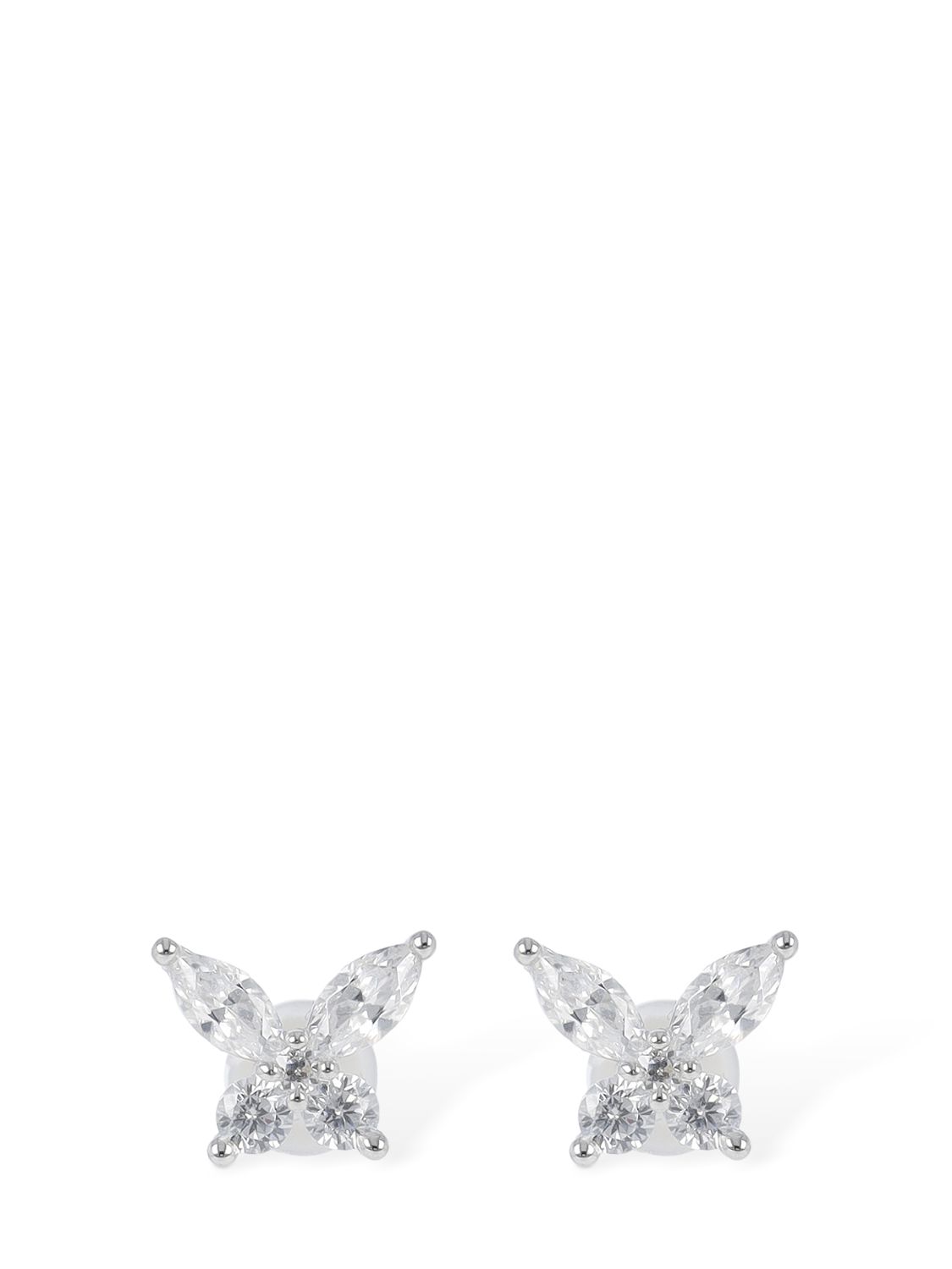Lumiere Butterfly Stud Crystal Earrings