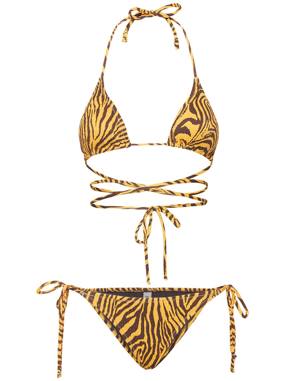 Miami Printed Triangle Bikini - REINA OLGA - Modalova