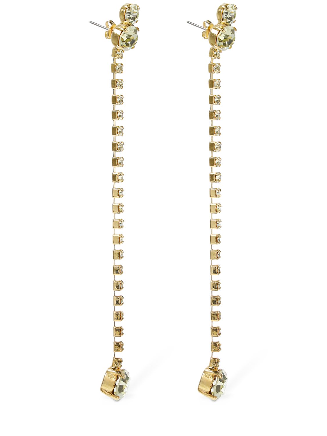 Magda Butrym Crystal Strand Drop Earrings In Gold,crystal