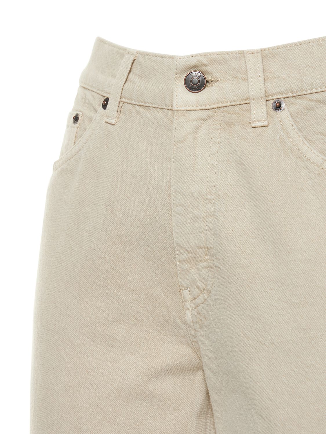 The Row Carlton Straight-leg Jeans In Ecru