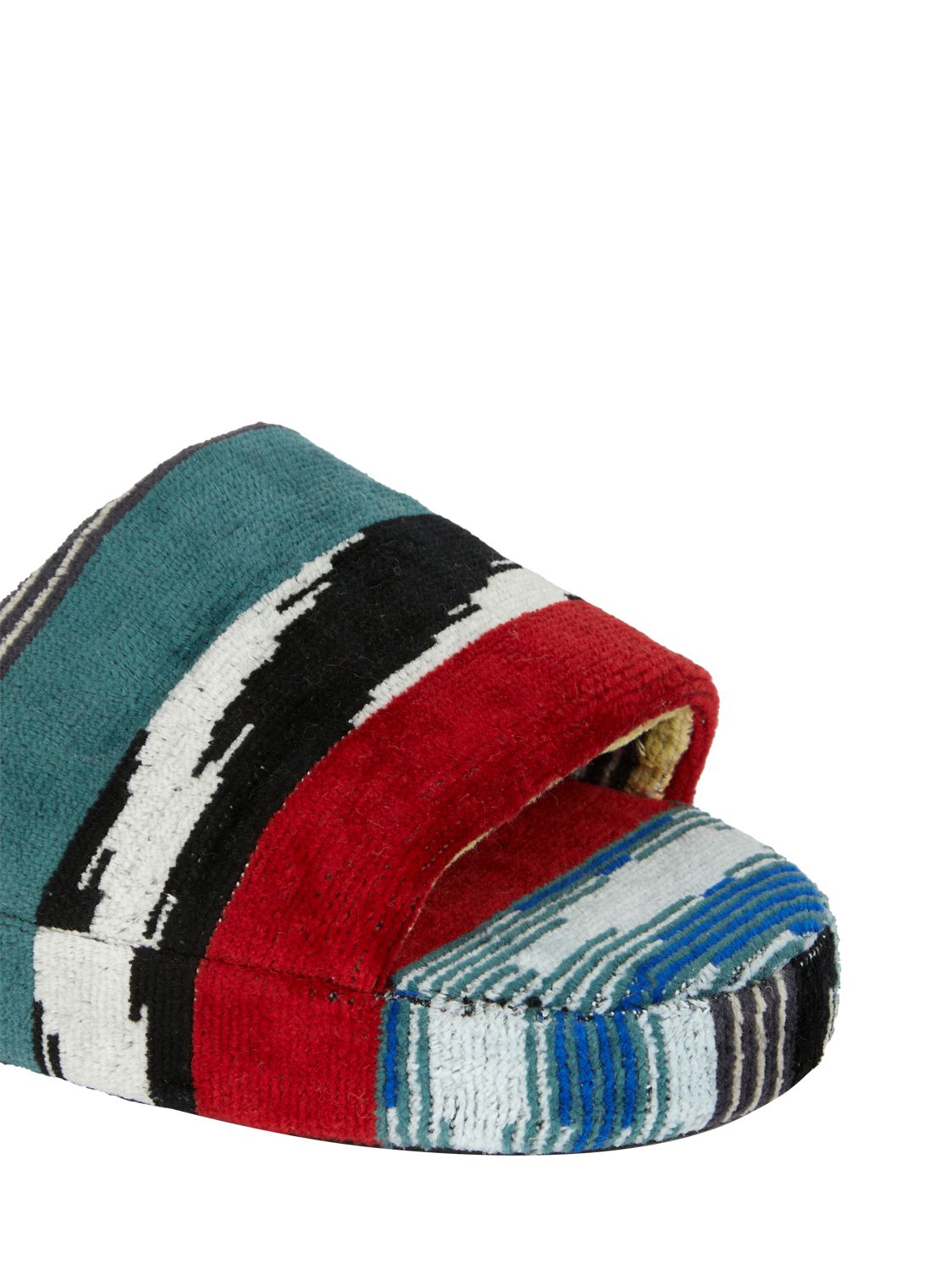 Missoni Clint Open-toe Slippers In Nero Multicolor