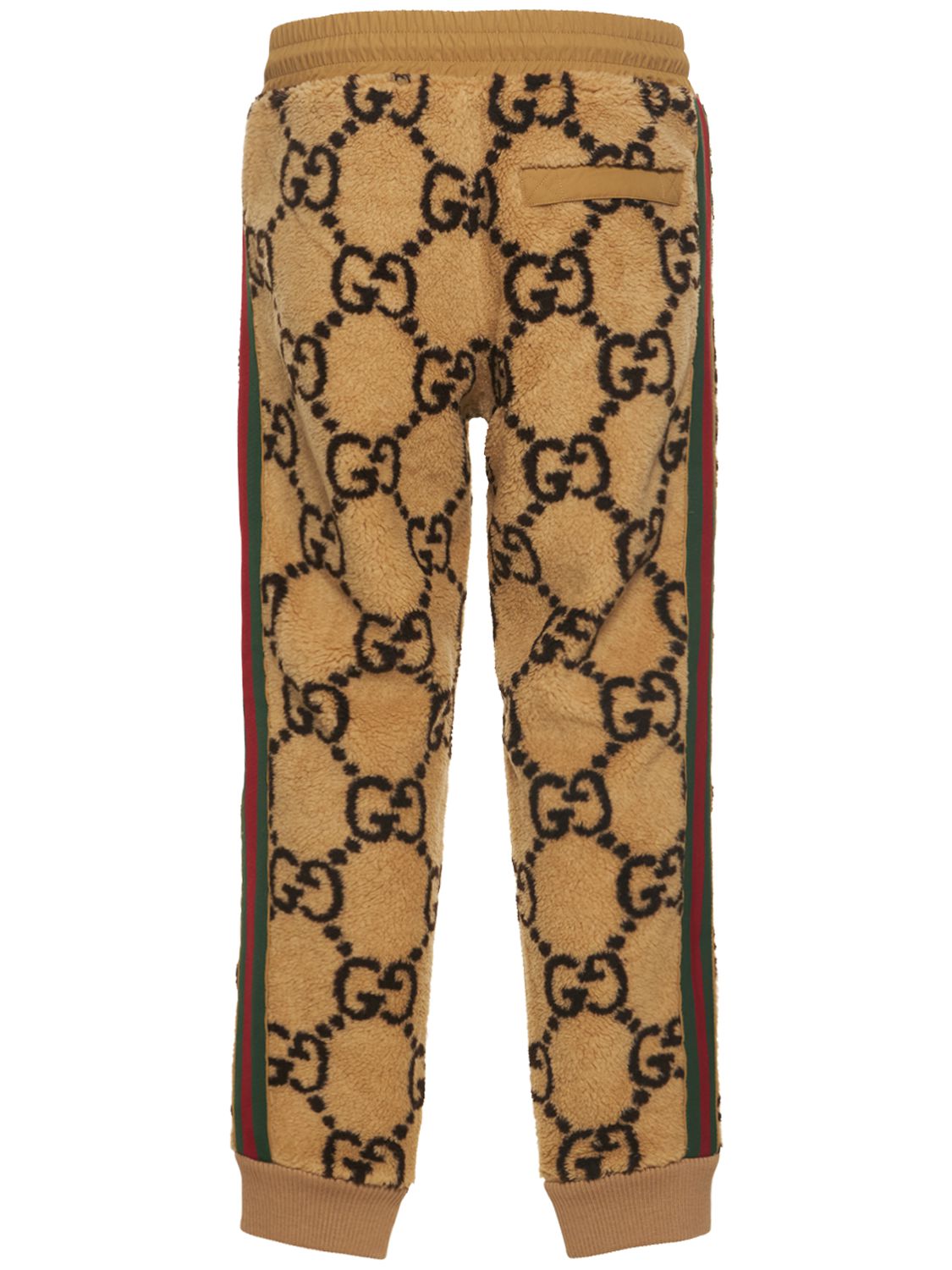 GUCCI Gg Jacquard Faux Fur Pants