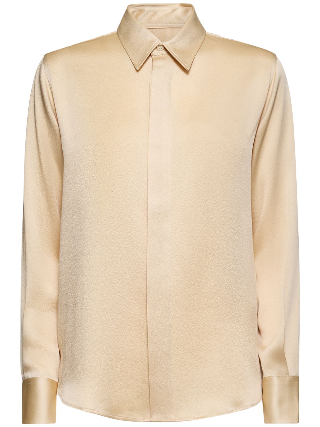 Chemise En Soie Mélangée - AMI PARIS - Modalova